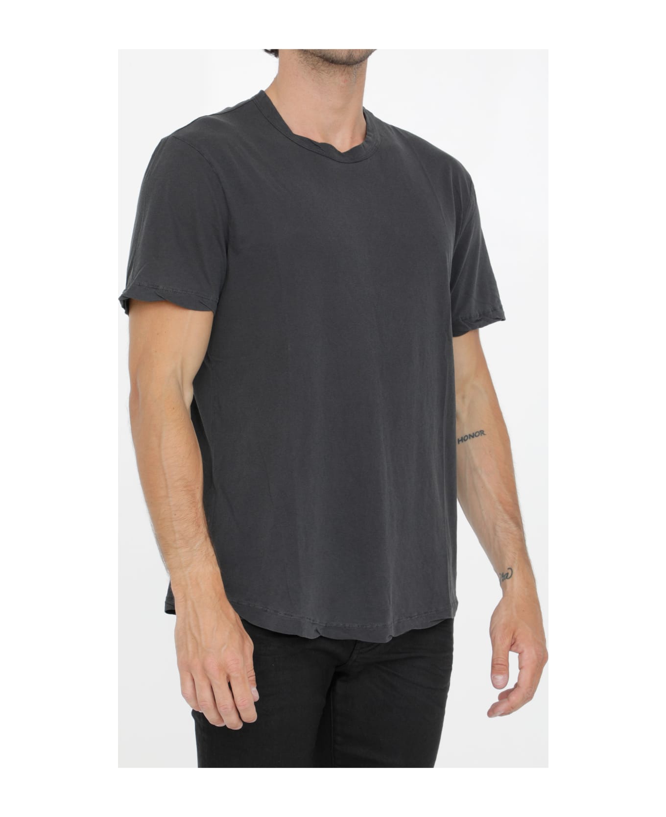 James Perse Grey Cotton T-shirt - GREY
