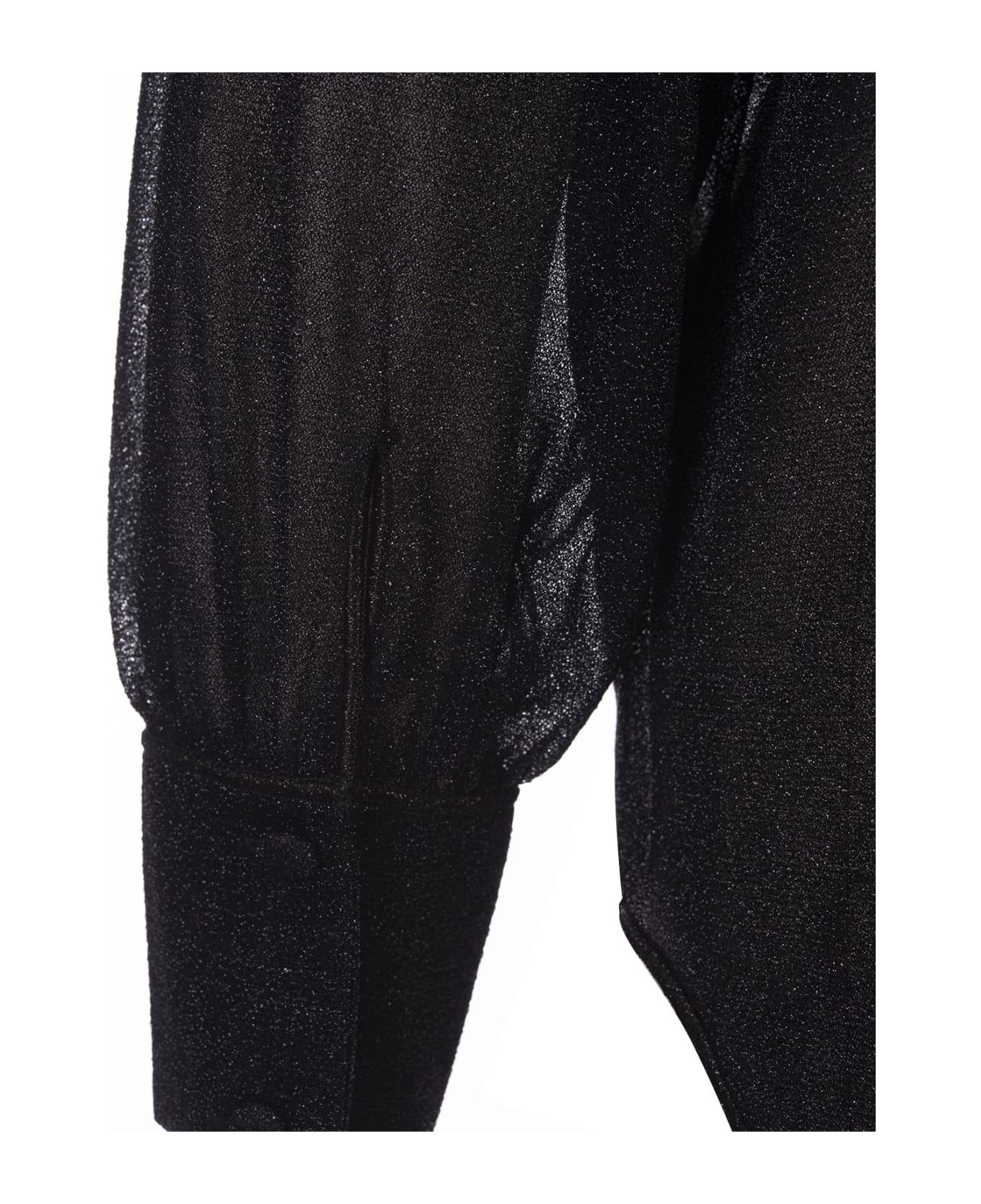 Oseree Black Lumiere Long Shirt - Black