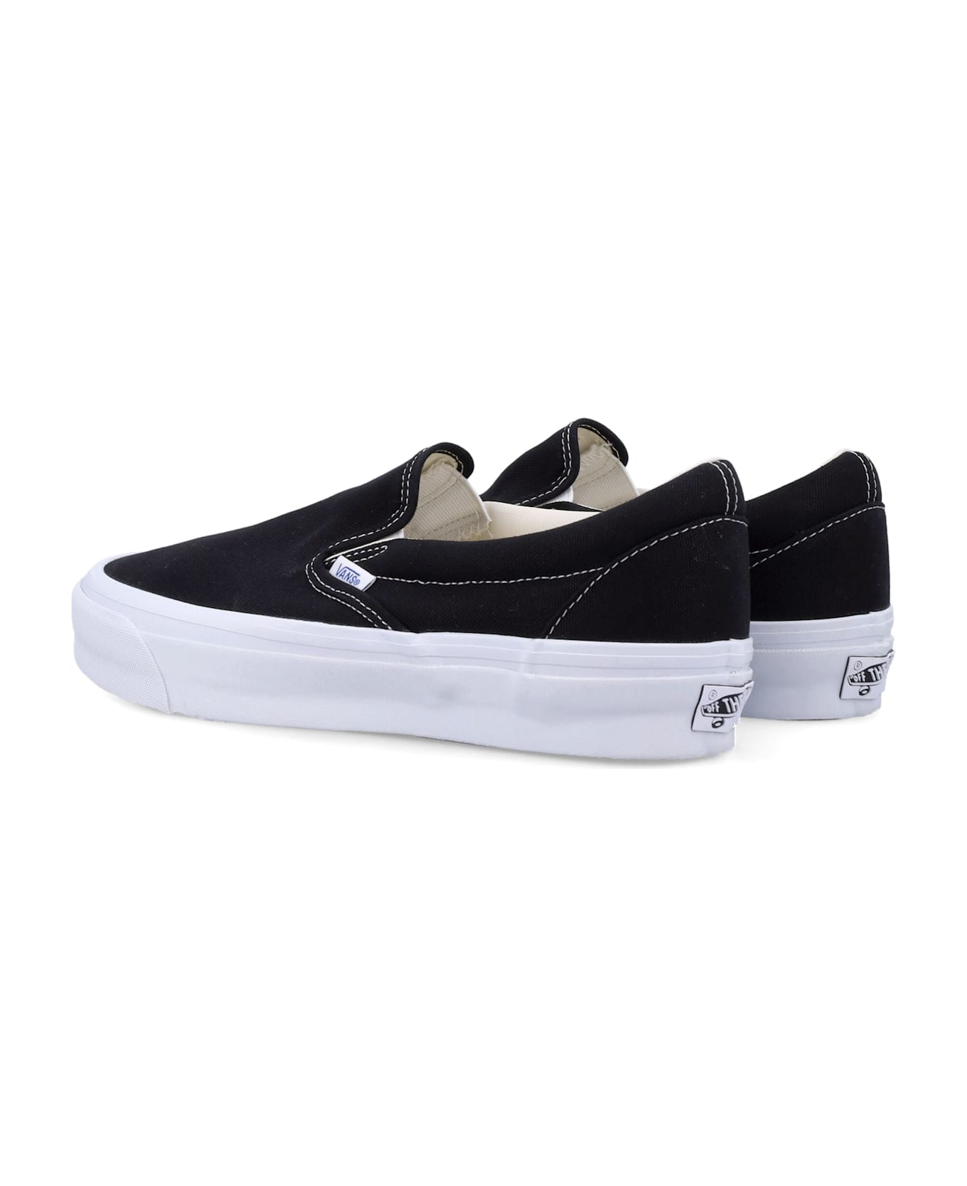 Vans Premium Slip-on 98 Shoes - BLACK WHITE