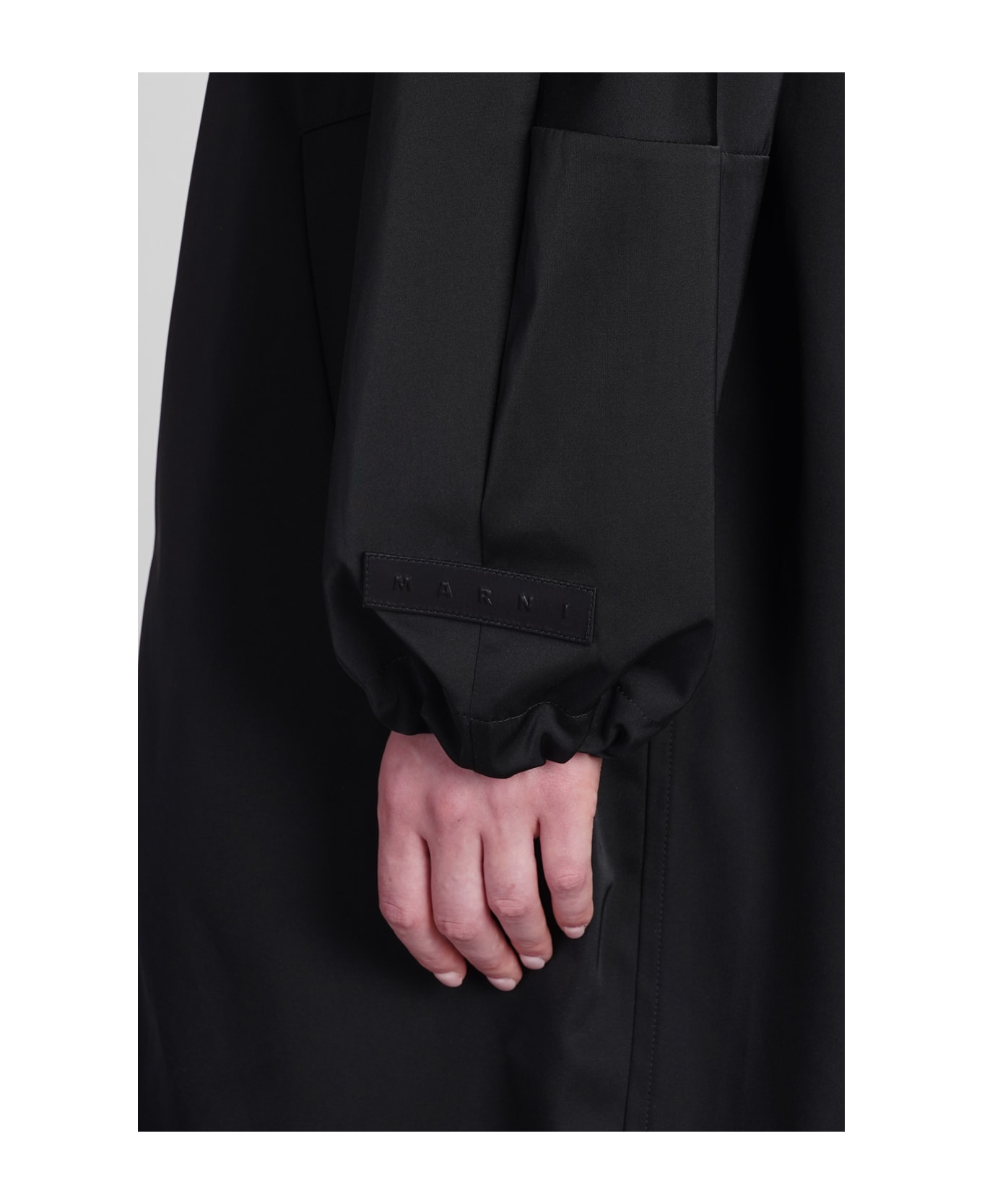 Marni Coat In Black Polyester - black コート