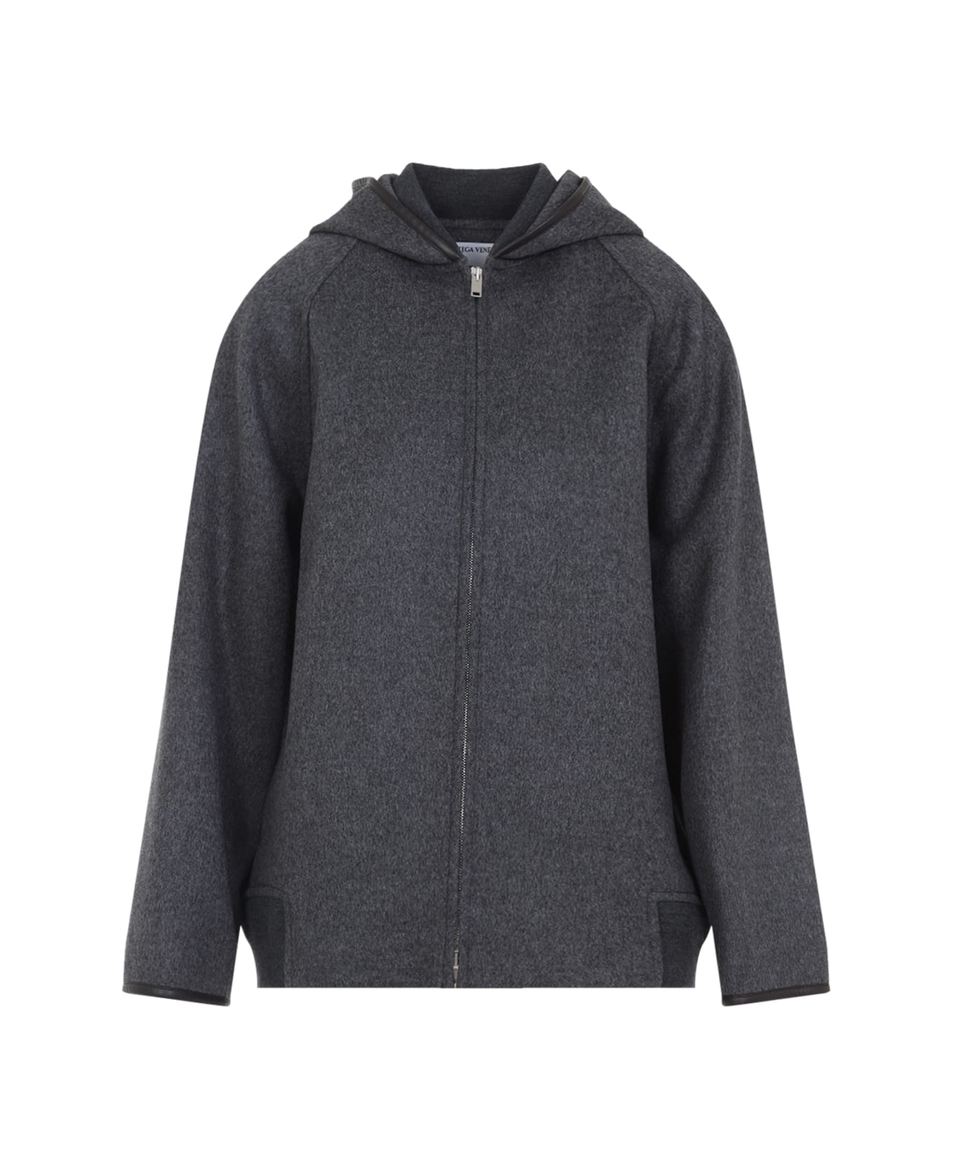 Bottega Veneta Wool Jacket - Charcoal Melange