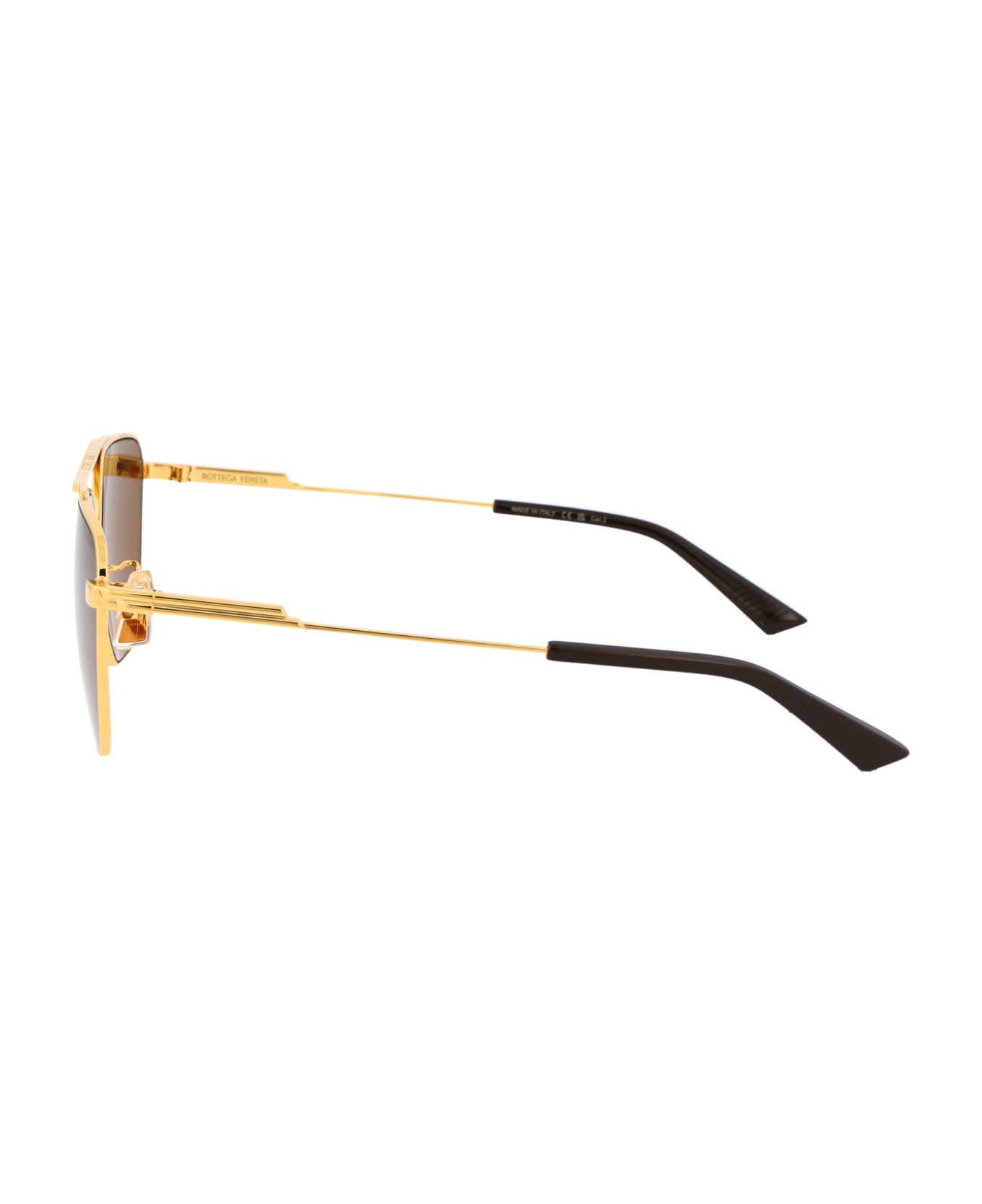 Bottega Veneta Eyewear Bv1236s Sunglasses - 002 GOLD GOLD BROWN