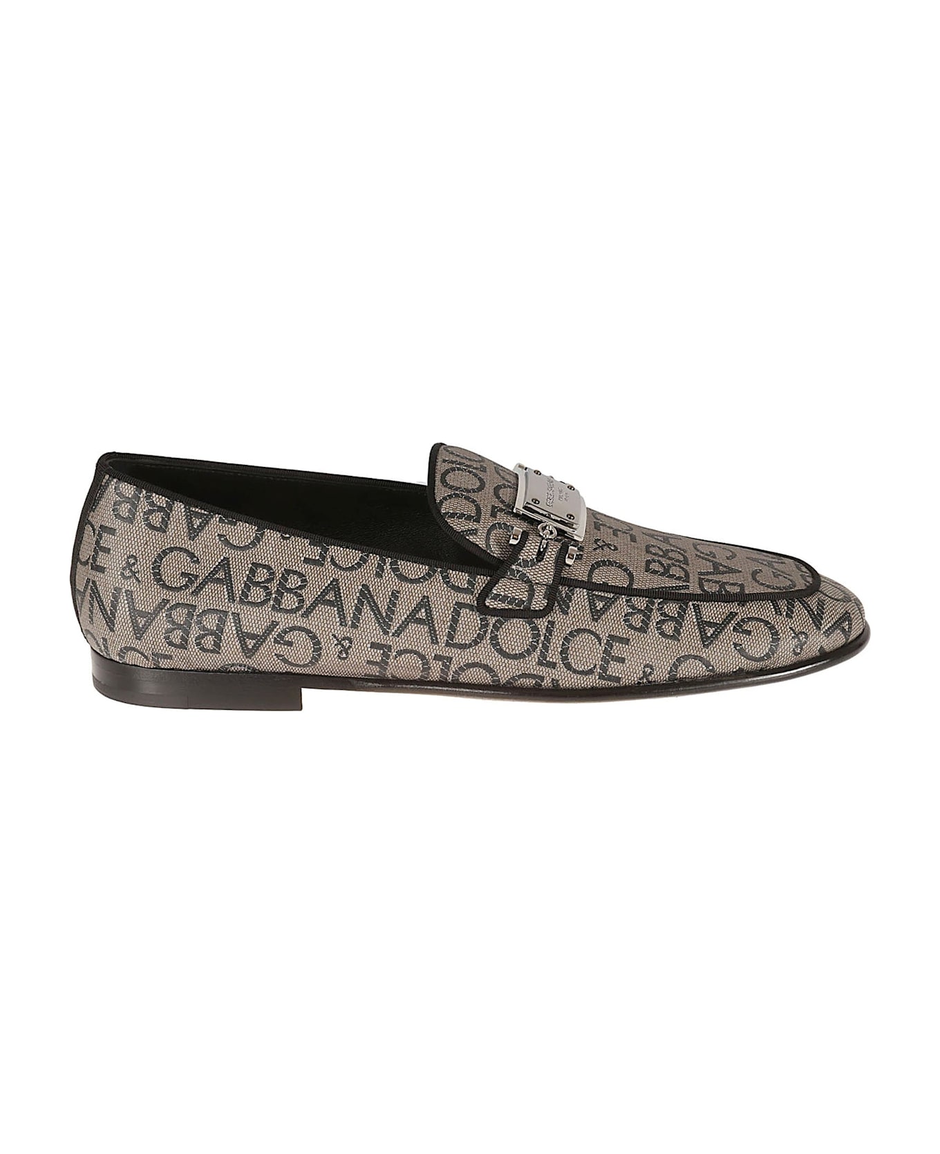 Dolce & Gabbana Jaquard Loafers - Brown