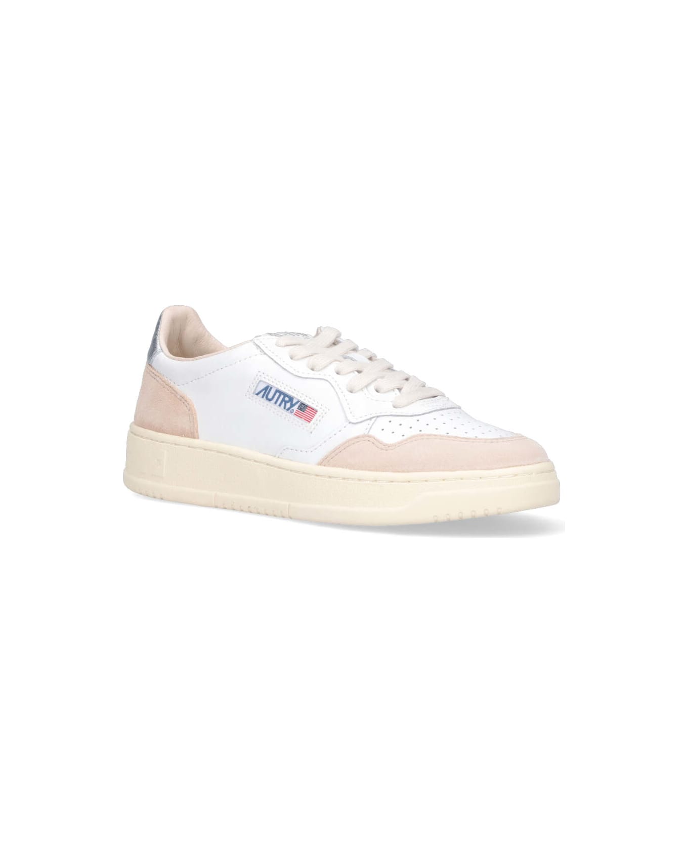 Autry 'medalist' Low Sneakers - WHITE/NEUTRALS