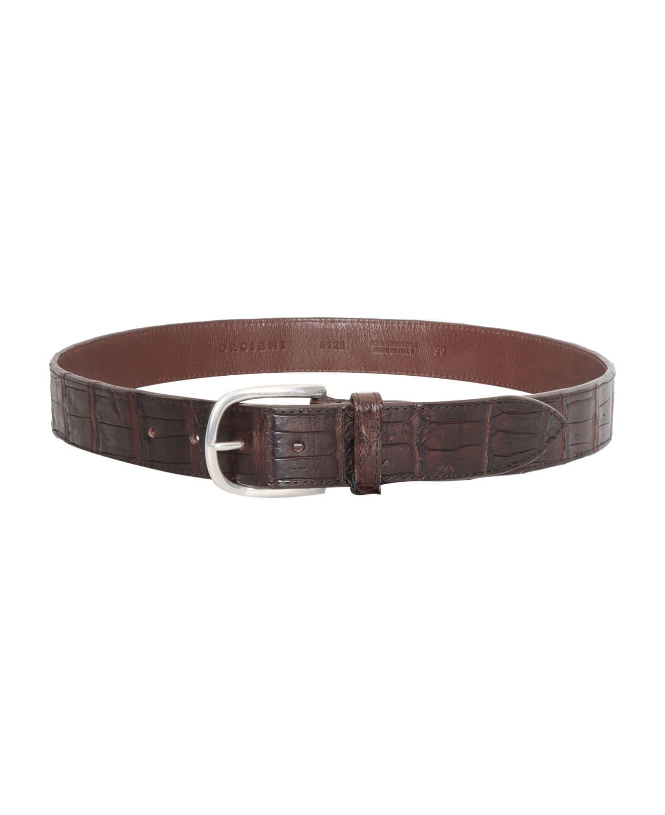 Orciani Classic Cocco Belt - BROWN