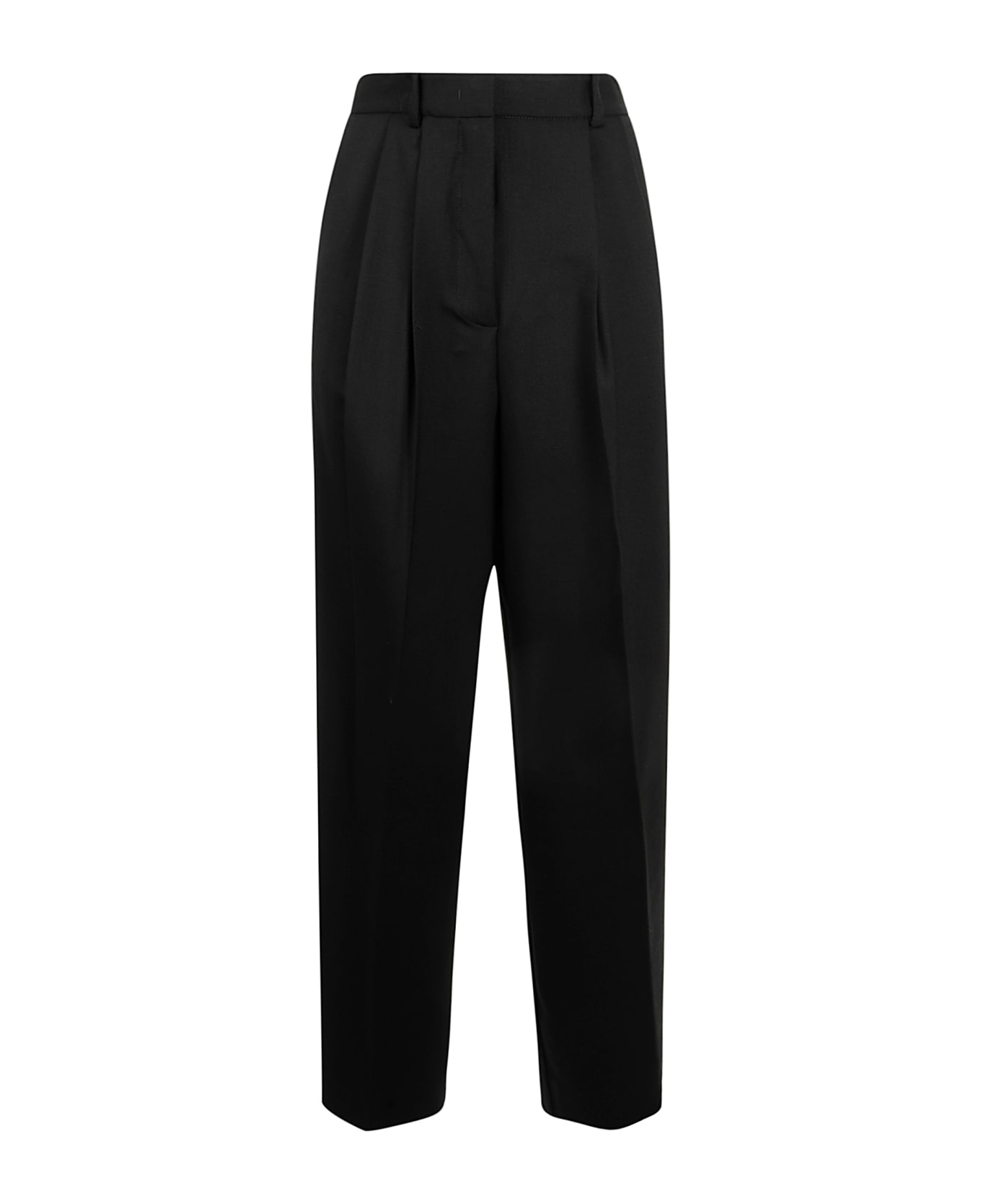 Parosh Black Gabardine Liliuxy Trousers - Black