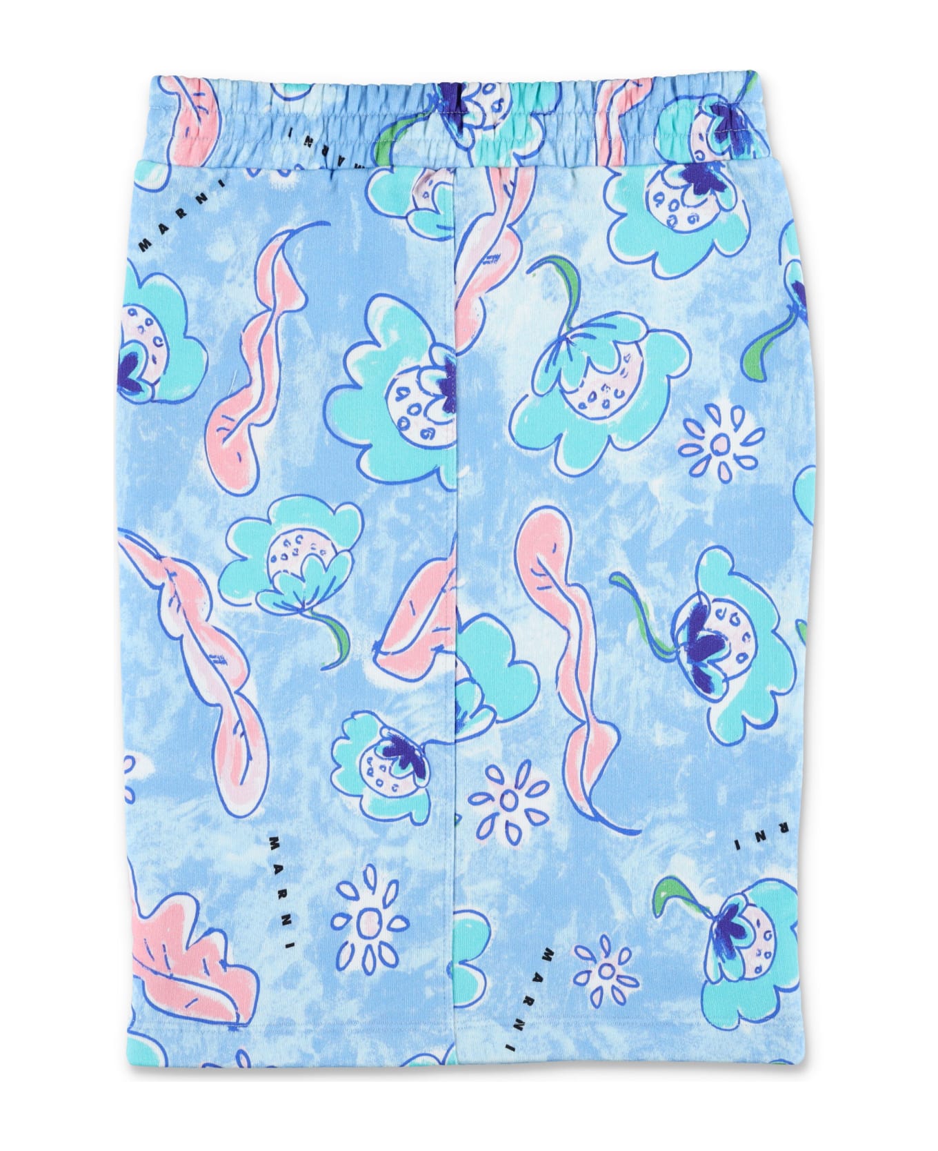 Marni Marina Print Skirt - LIGHT BLUE
