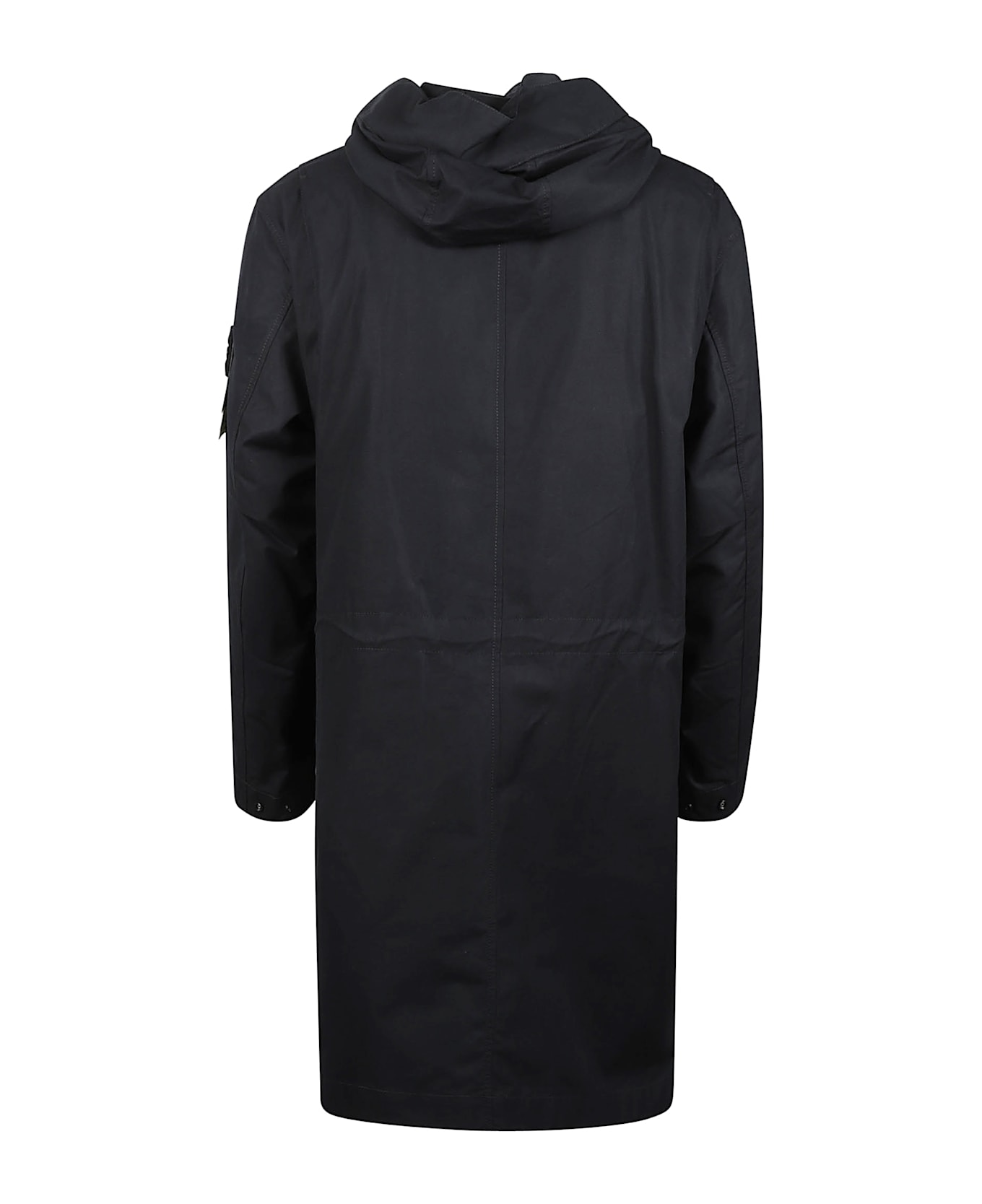 Stone Island Pocket Sleeve Long Jacket - Black