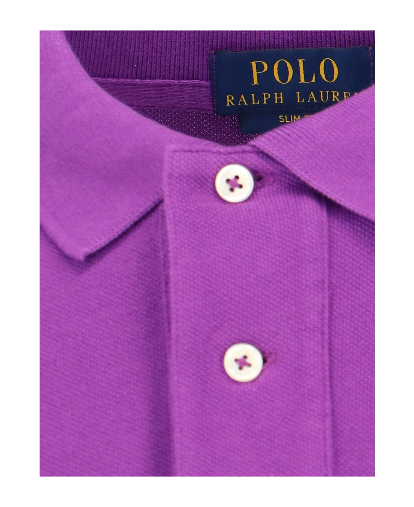 Polo Ralph Lauren Embroidered Logo Polo Shirt - Purple ポロシャツ