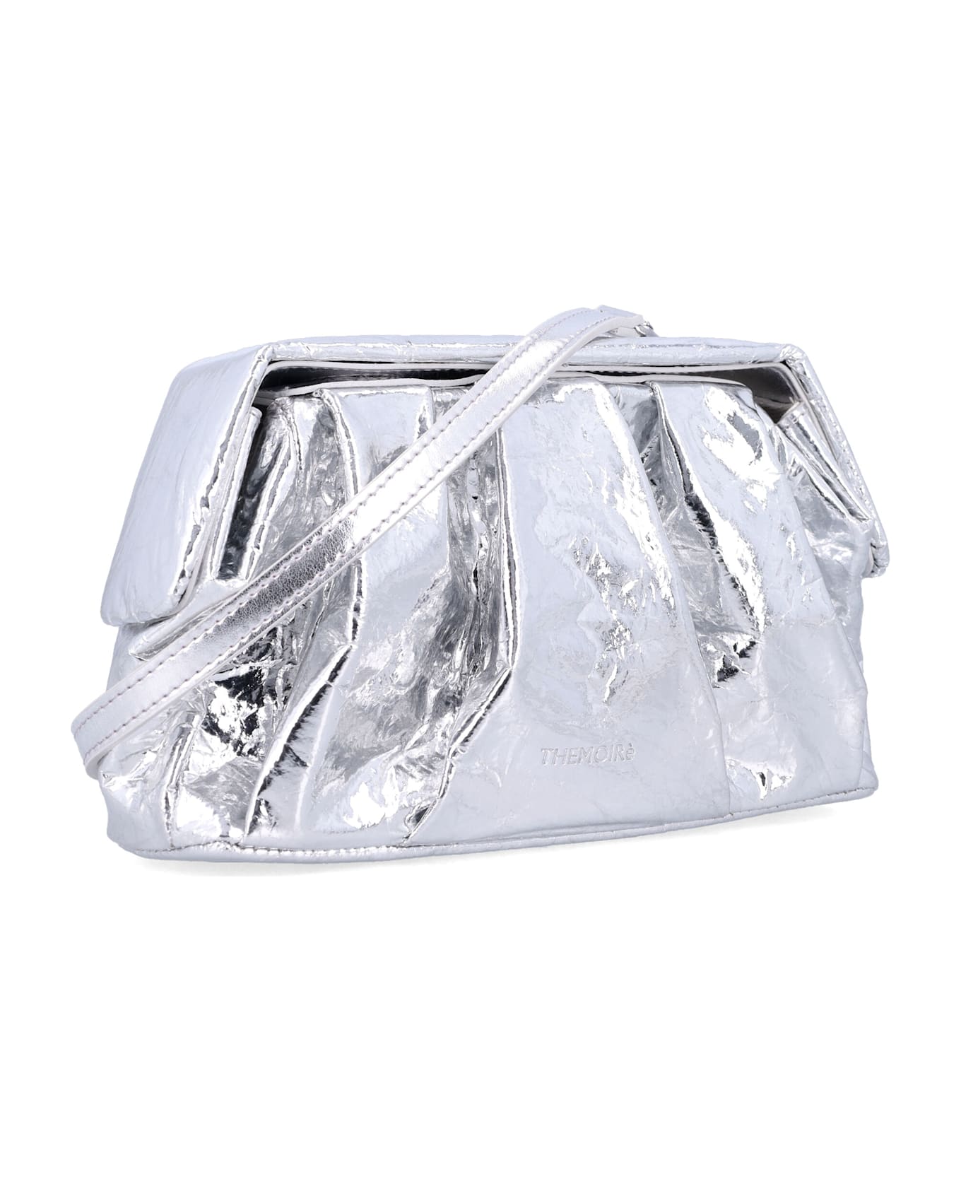 THEMOIRè Afrodite Metallic Silver Clutch - SILVER