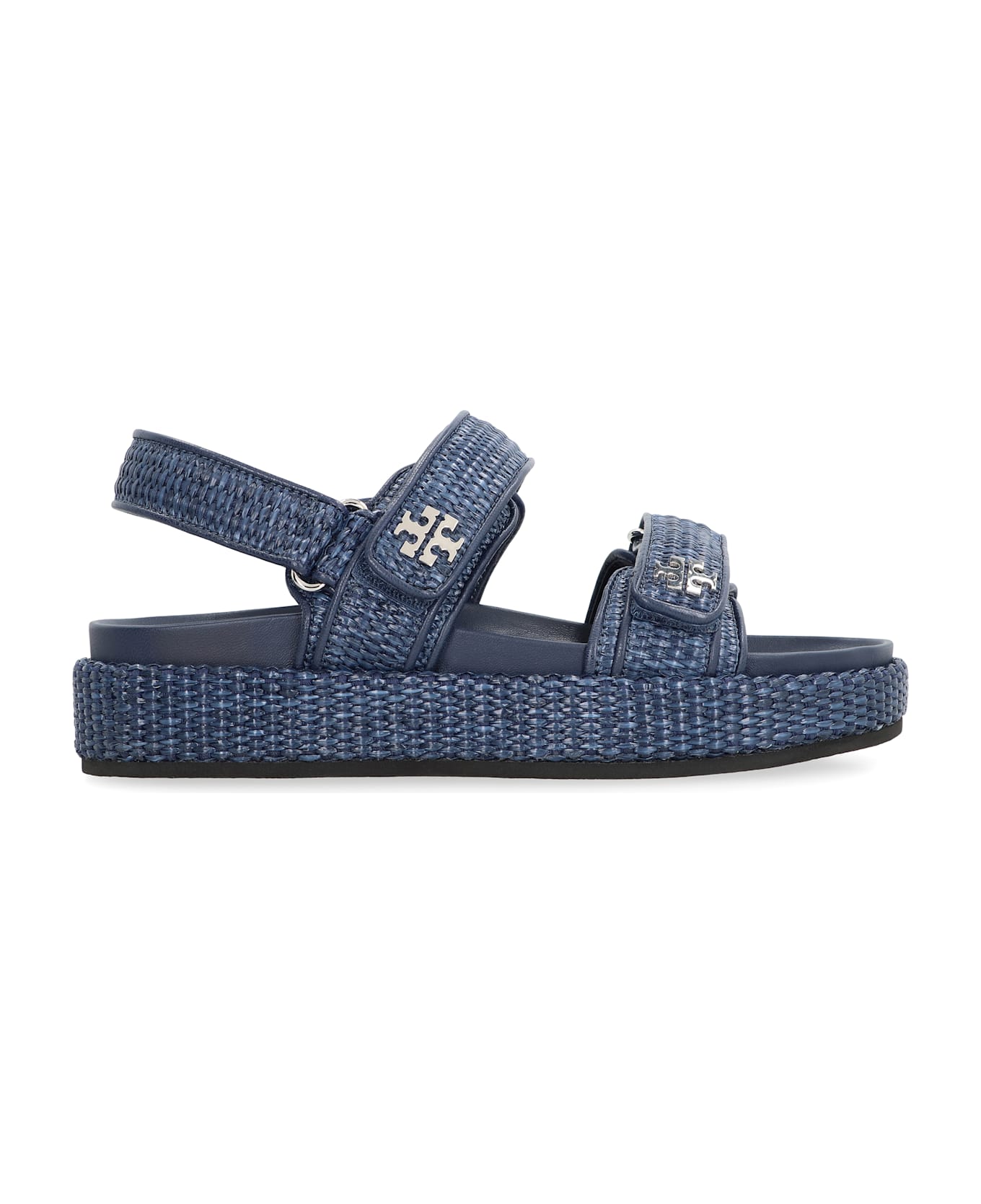 Tory Burch Kira Intrecciato Sandals - blue