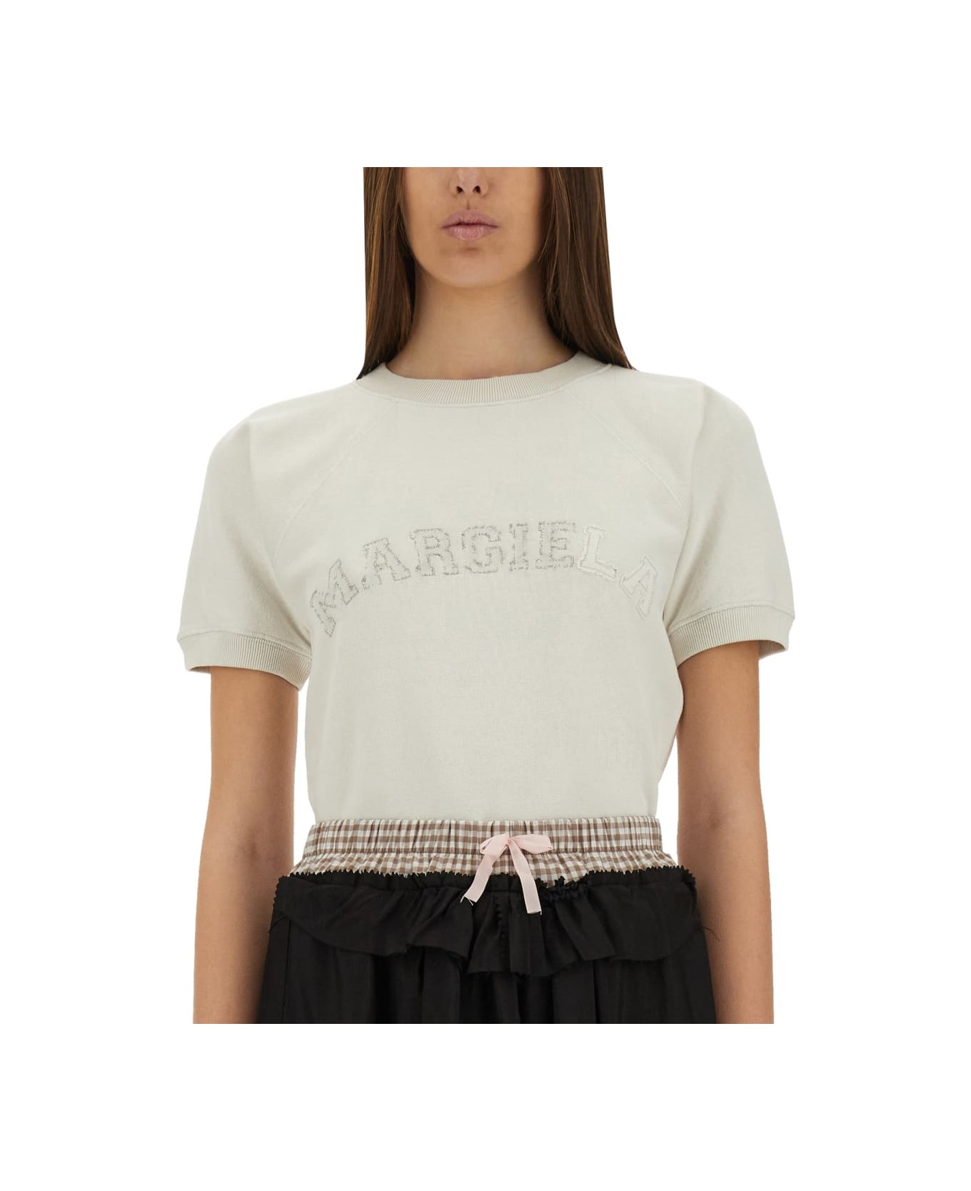 Maison Margiela Short-sleeved Sweatshirt - BUTTER