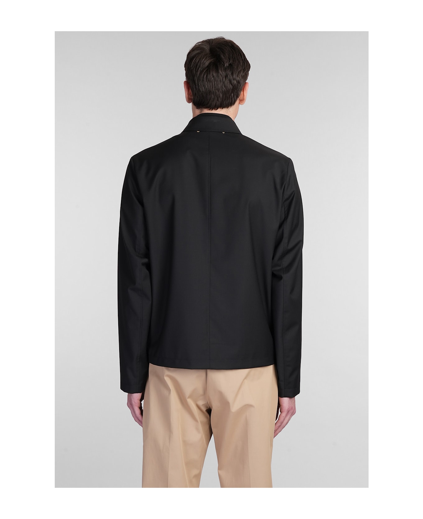 Paul Smith Casual Jacket In Black Wool - black