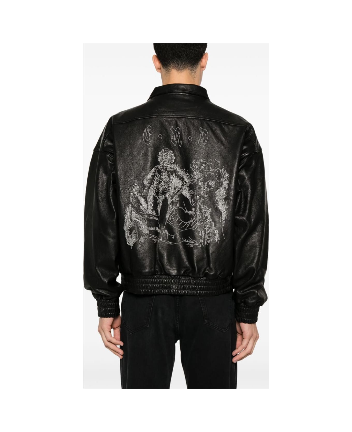 Enfants Riches Deprimes Painters Wives Leather Library Jacket - Black