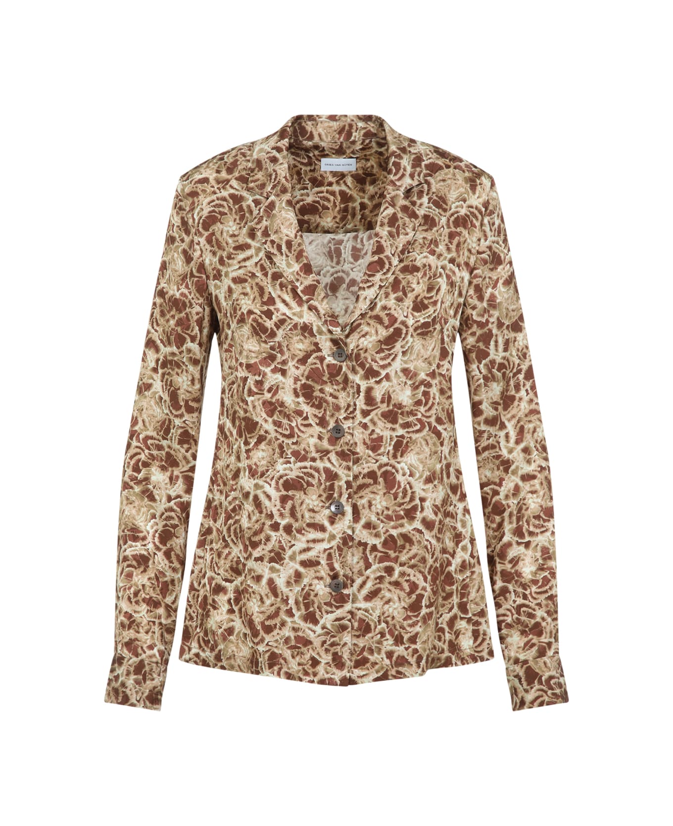 Dries Van Noten Colla Shirt - Camel