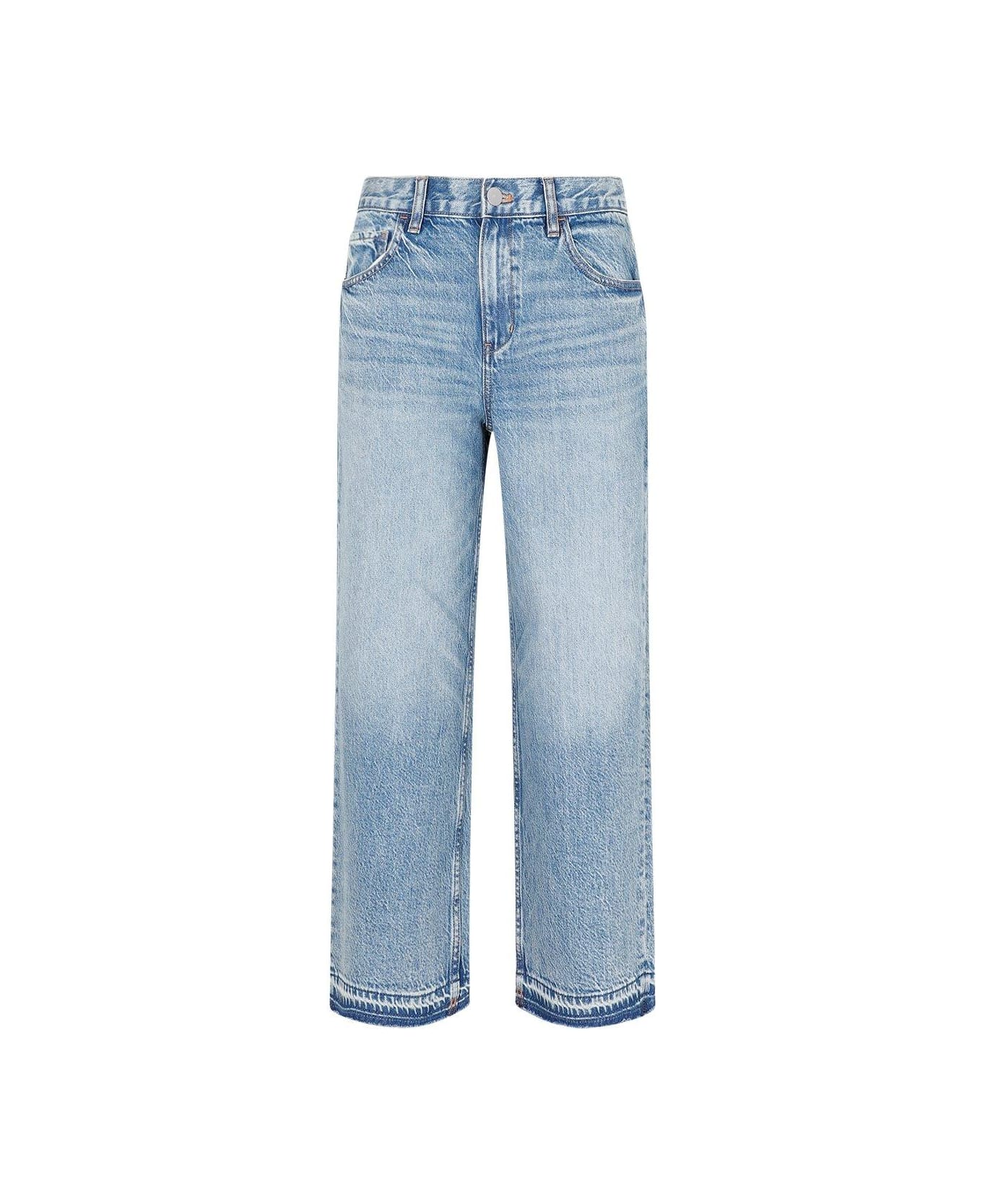 Theory Cropped Wide-leg Jeans - Denim