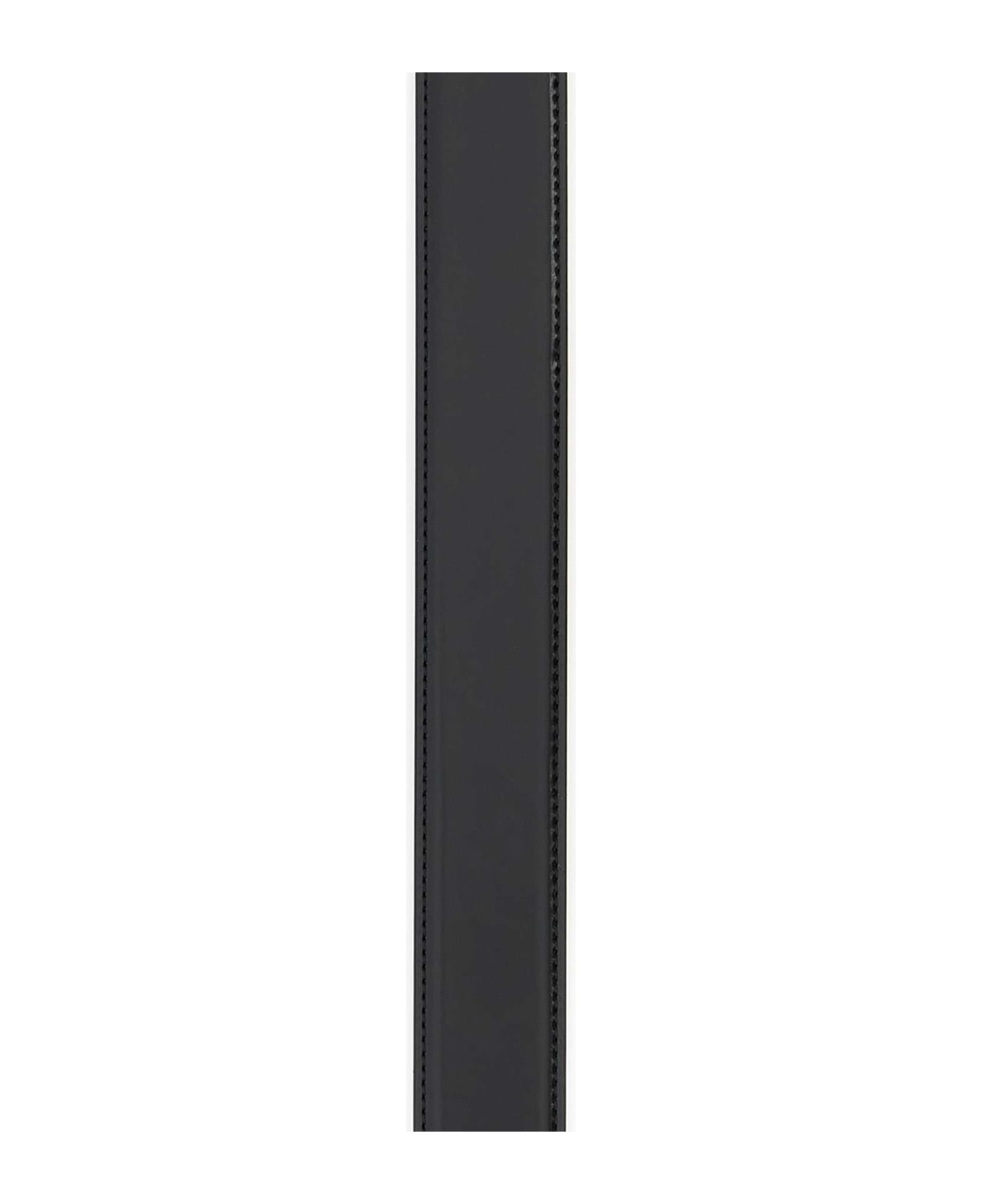 Valentino Garavani Black Leather Belt - NERO