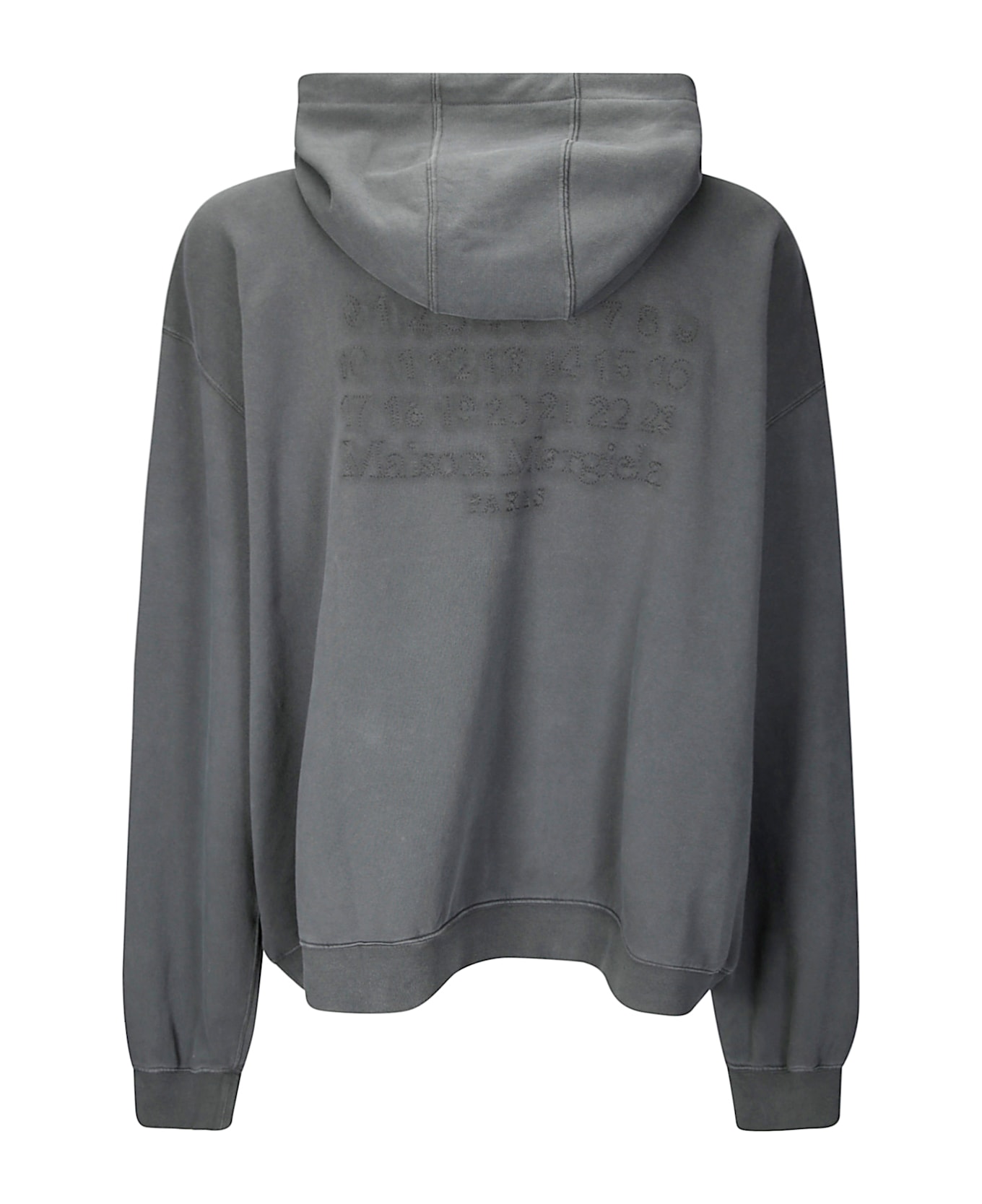 Maison Margiela Graphite Cotton Oversize Sweatshirt - Black