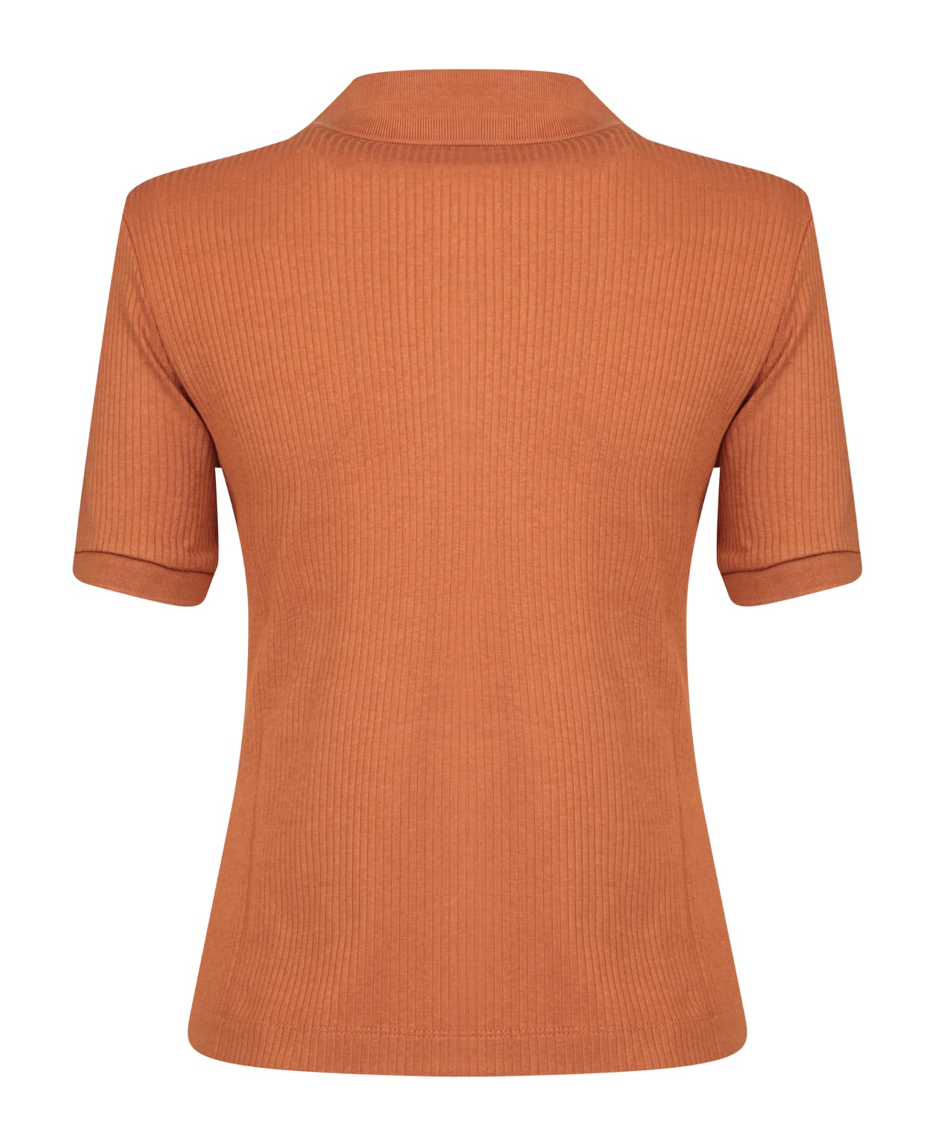 Maison Kitsuné Bold Fox Head Rust Polo Shirt - Brown