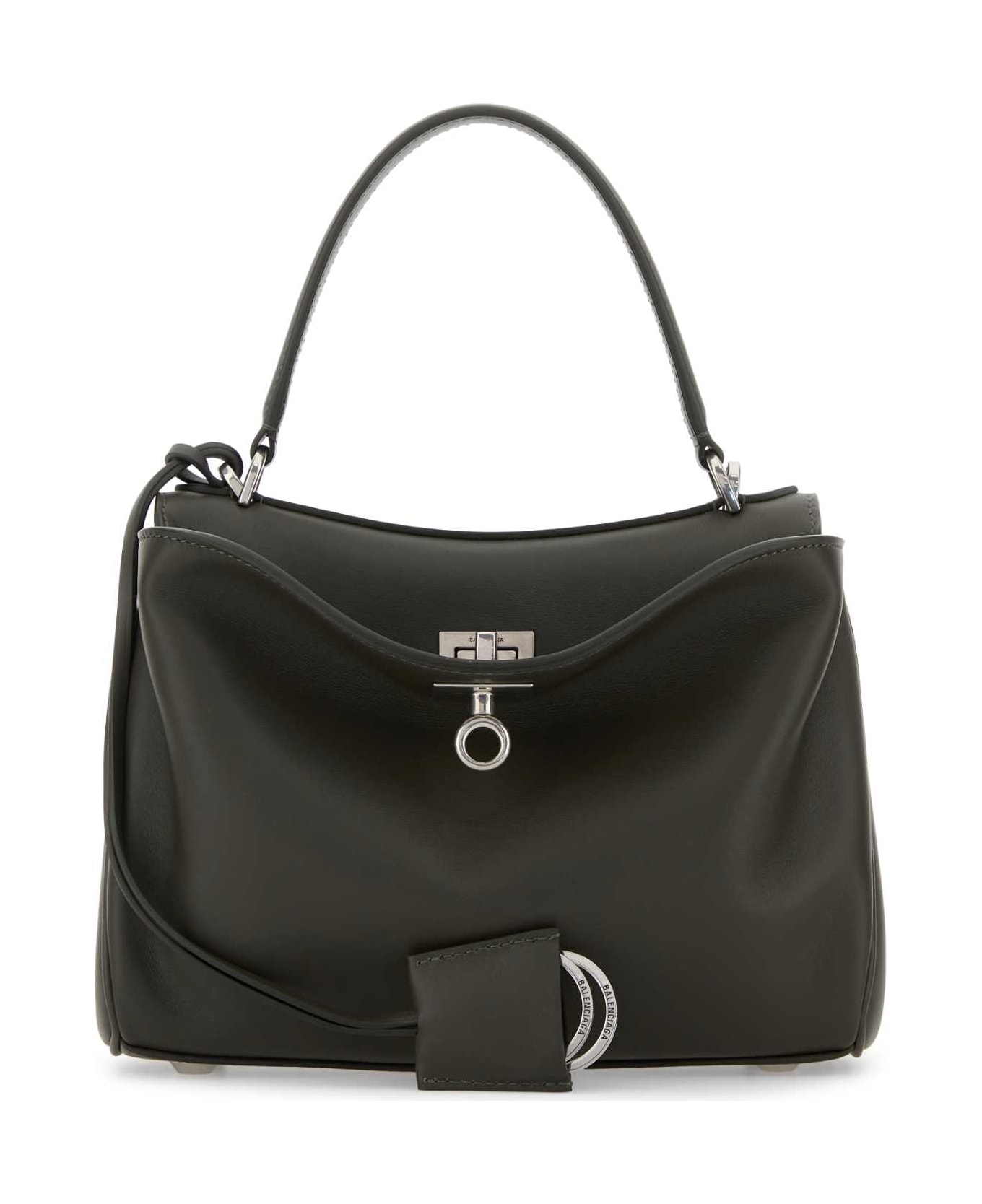 Balenciaga Dark Green Leather Mini Rodeo Handbag - KHAKI