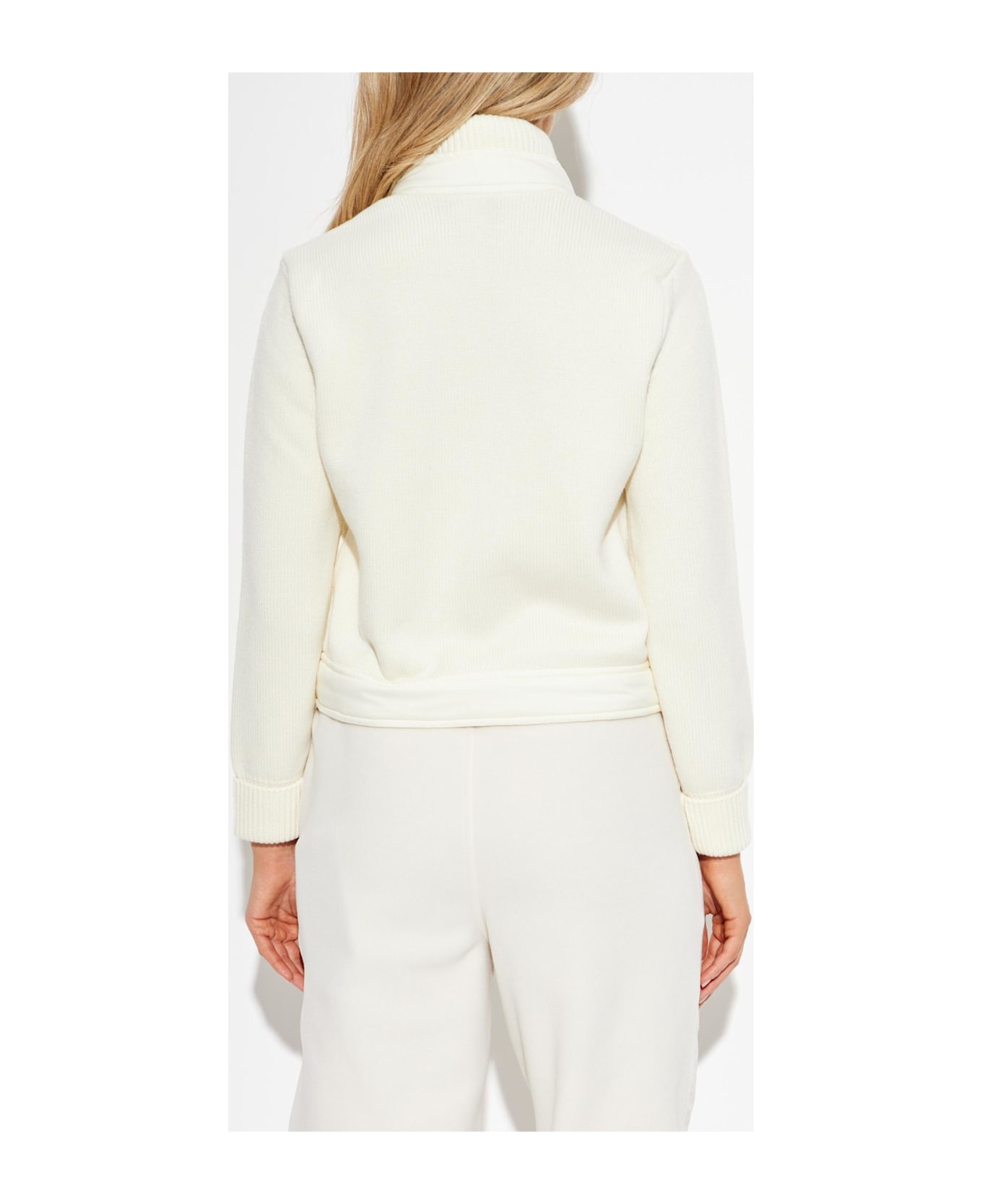 Moncler Grenoble Quilted Cardigan - WHITE