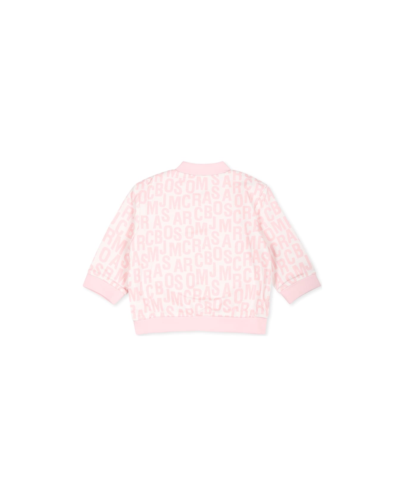 Marc Jacobs Pink Suit For Baby Girl With Logo - Pink