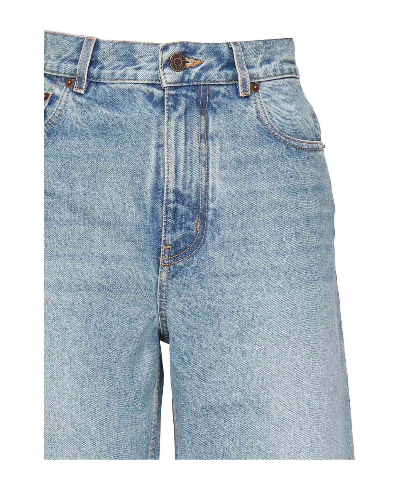Chloé Cropped Denim Jeans - Blue