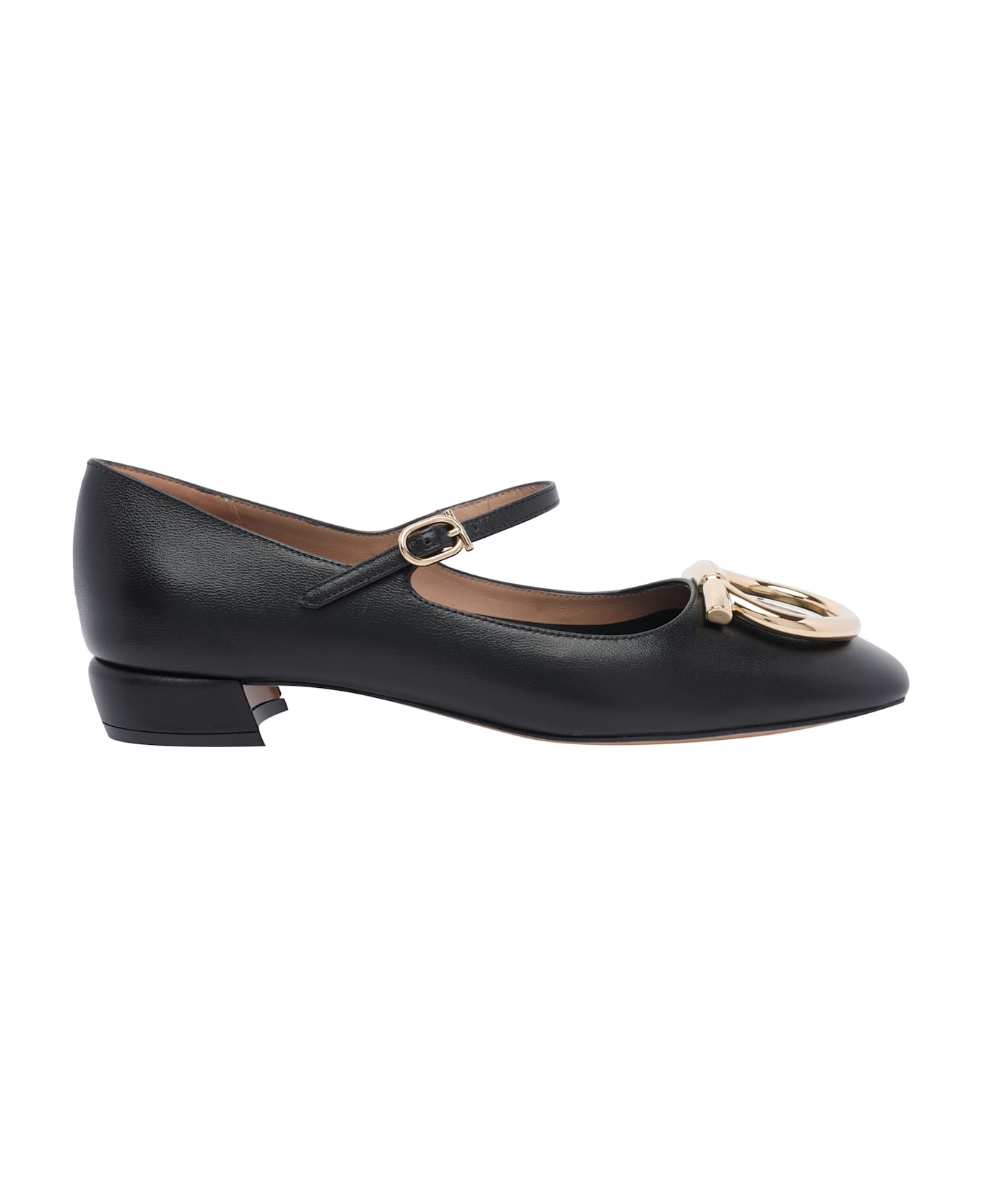 Ferragamo Gancini Mary Jane - Black フラットシューズ