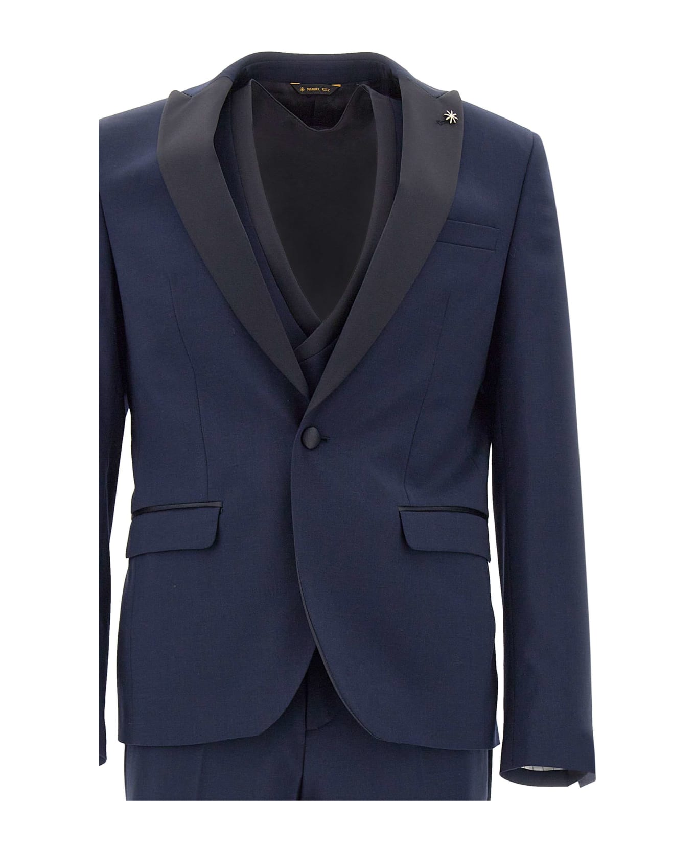 Manuel Ritz Three-piece Formal Suit - BLUE スーツ