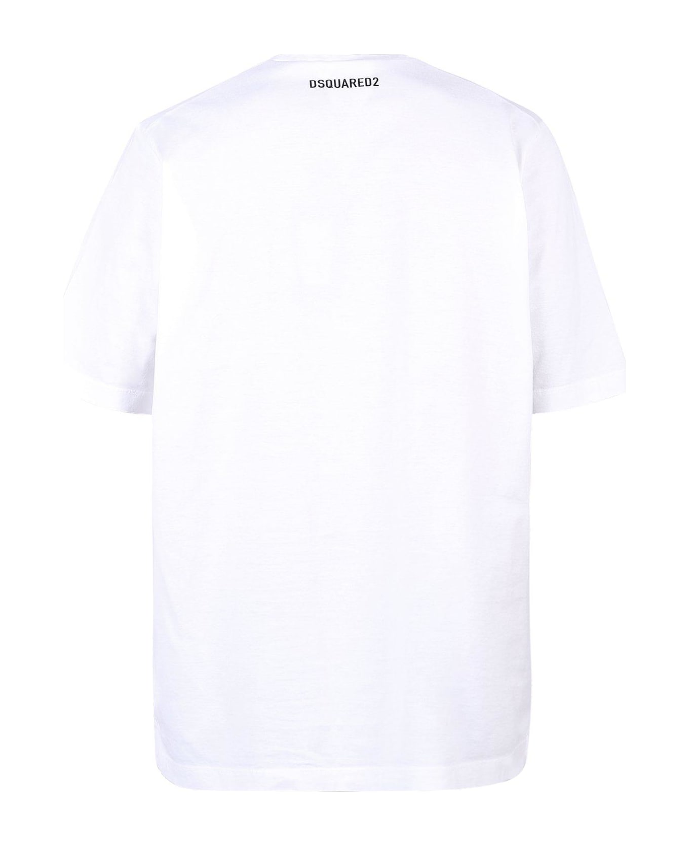 Dsquared2 Printed T-shirt - White シャツ