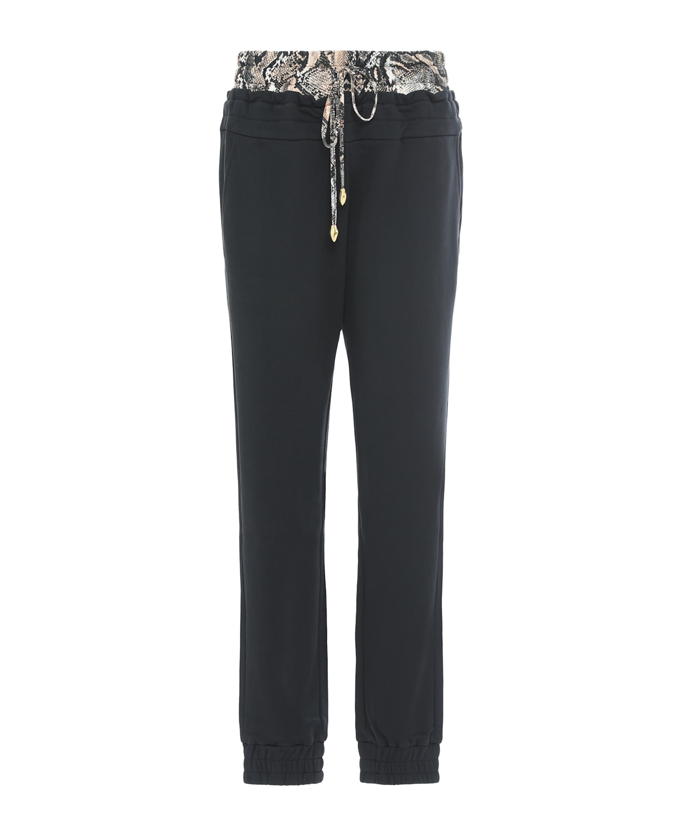 Just Cavalli Cotton Jogger Pants - black