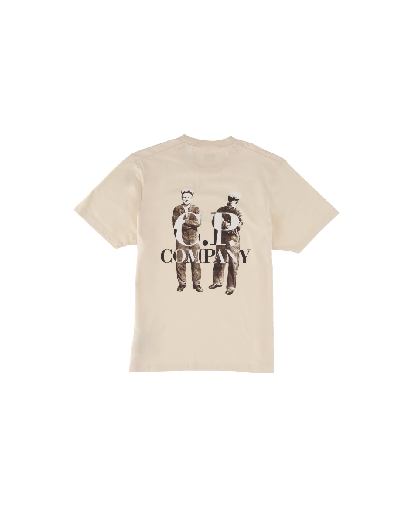 C.P. Company T-shirt With Logo - IVORY