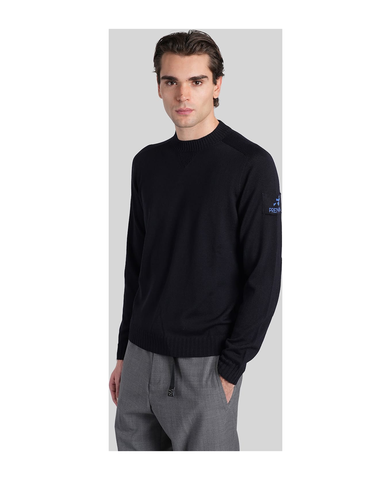 Premiata Wool In Blue Cotton - blue