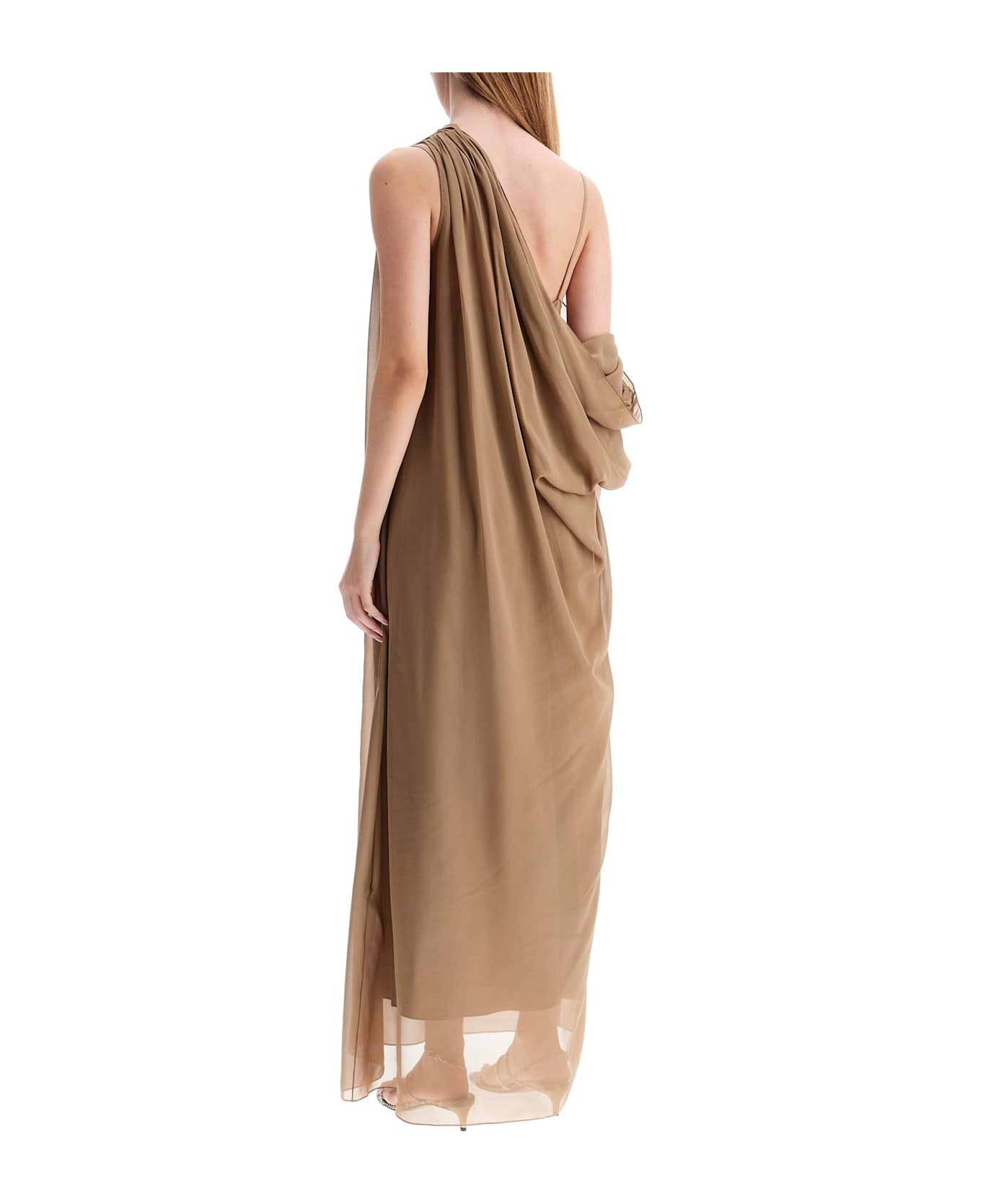 Khaite 
taj Chiffon Silk Dress
 - Toffeee