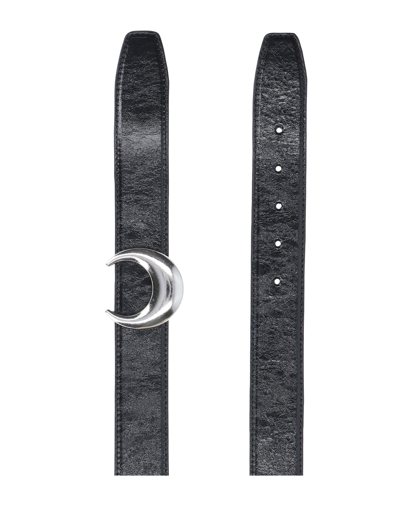 Marine Serre 'moon' Logo Belt - Black  