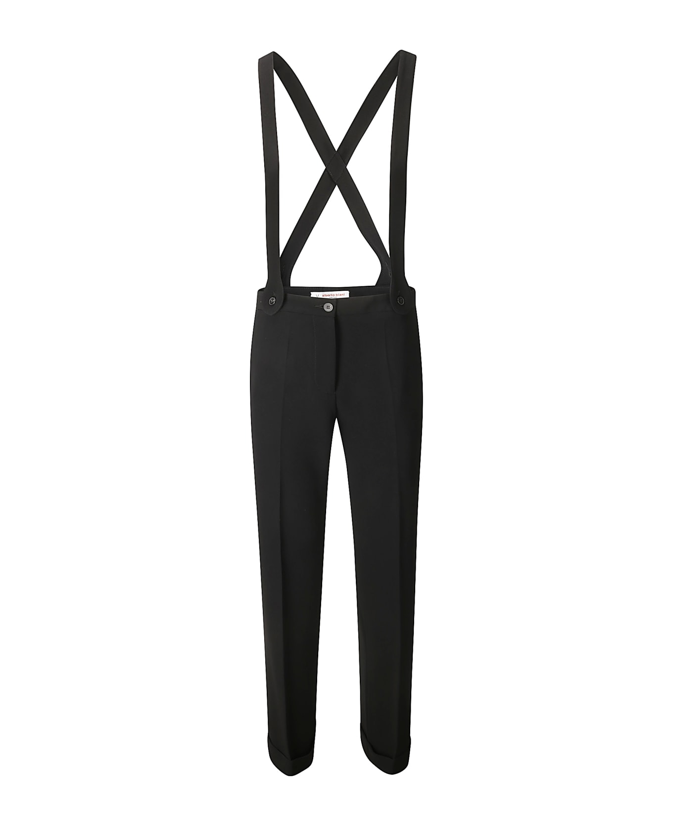 Alberto Biani Suspender Trousers - BLACK