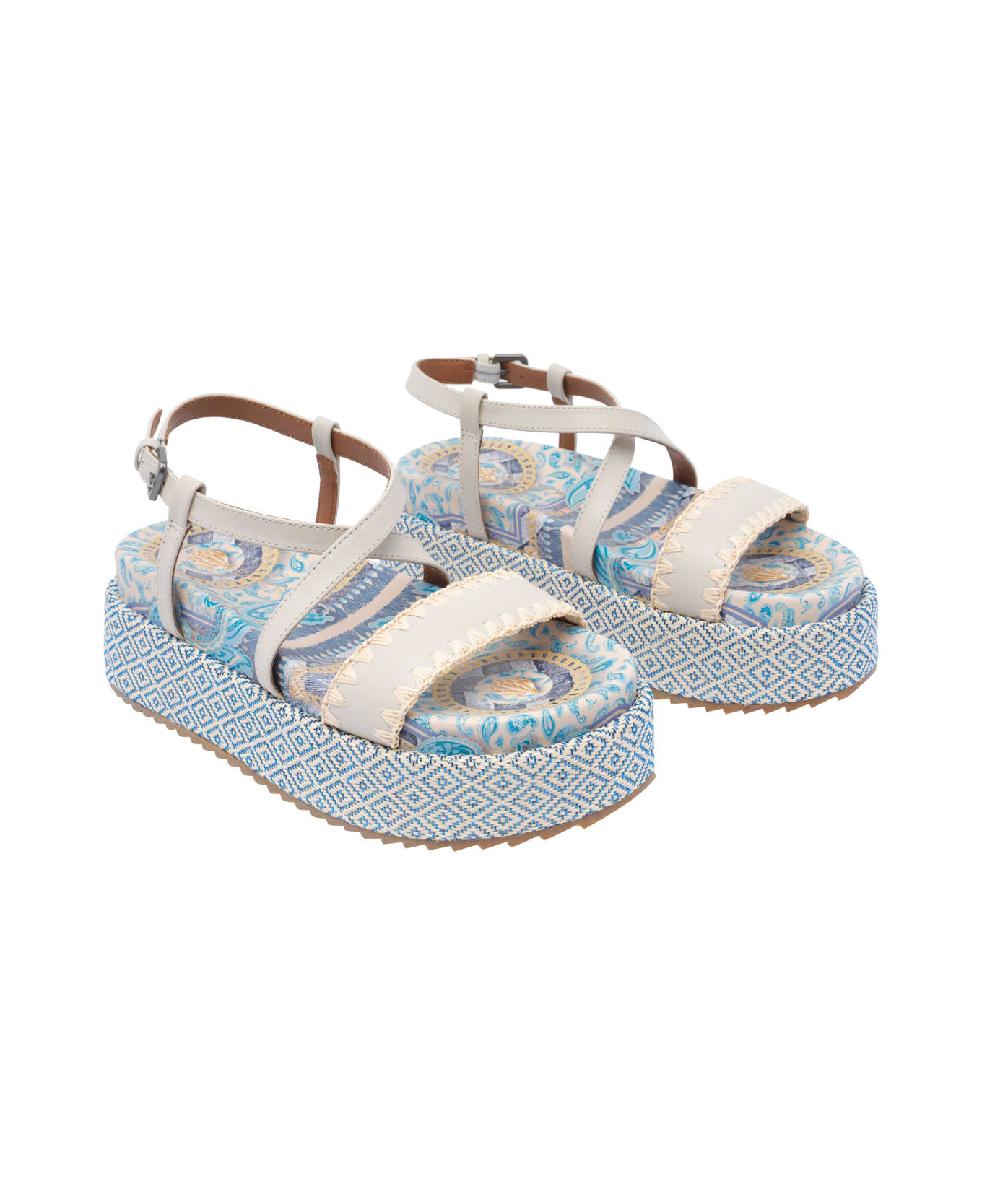 Kurt Geiger Chelsea Flatform Sandals - Blue