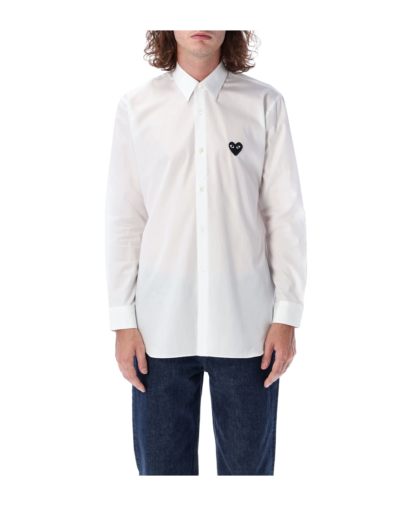Comme des Garçons Play Black Heart Shirt - WHITE