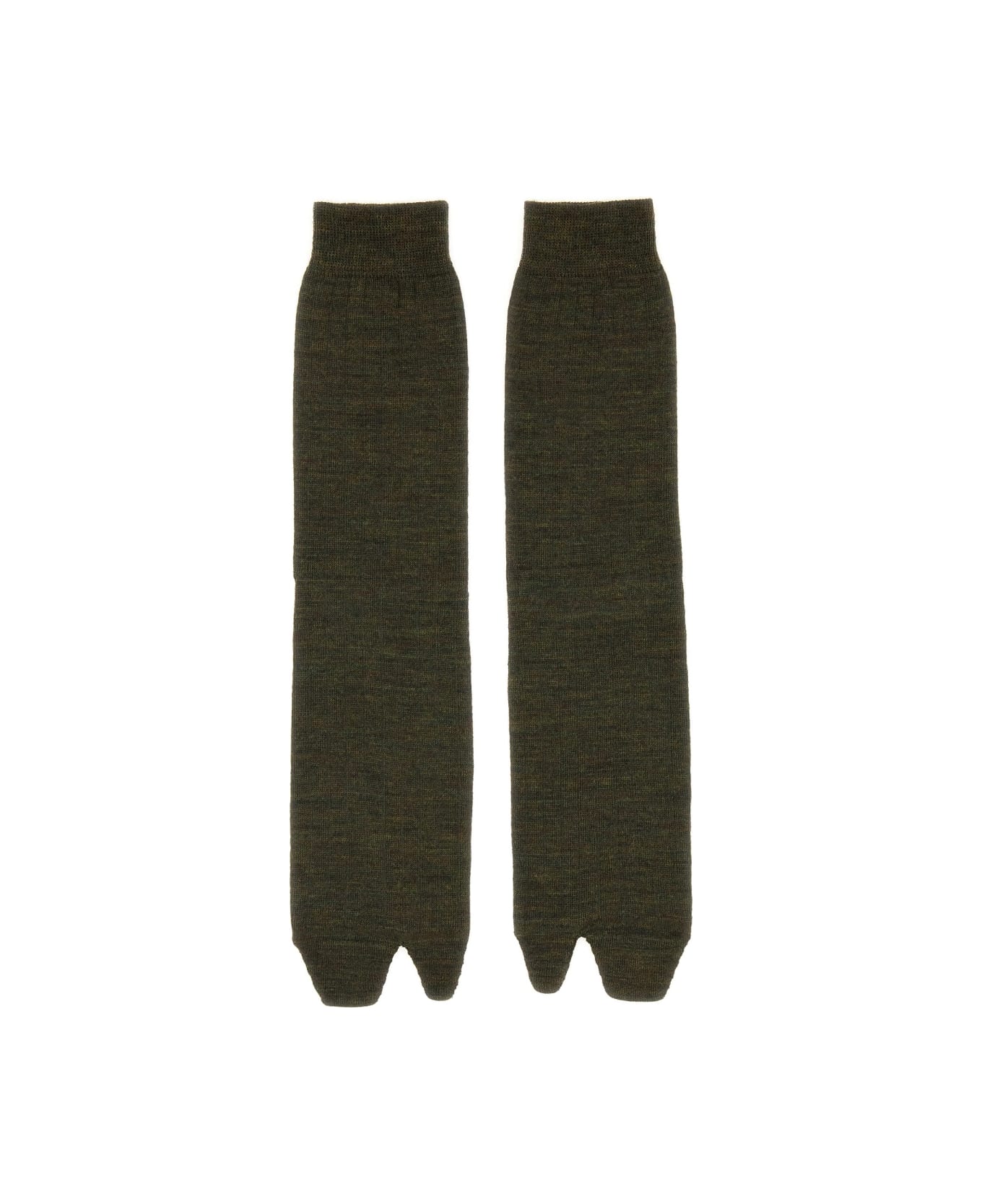 Maison Margiela Tabi Socks. - GREEN