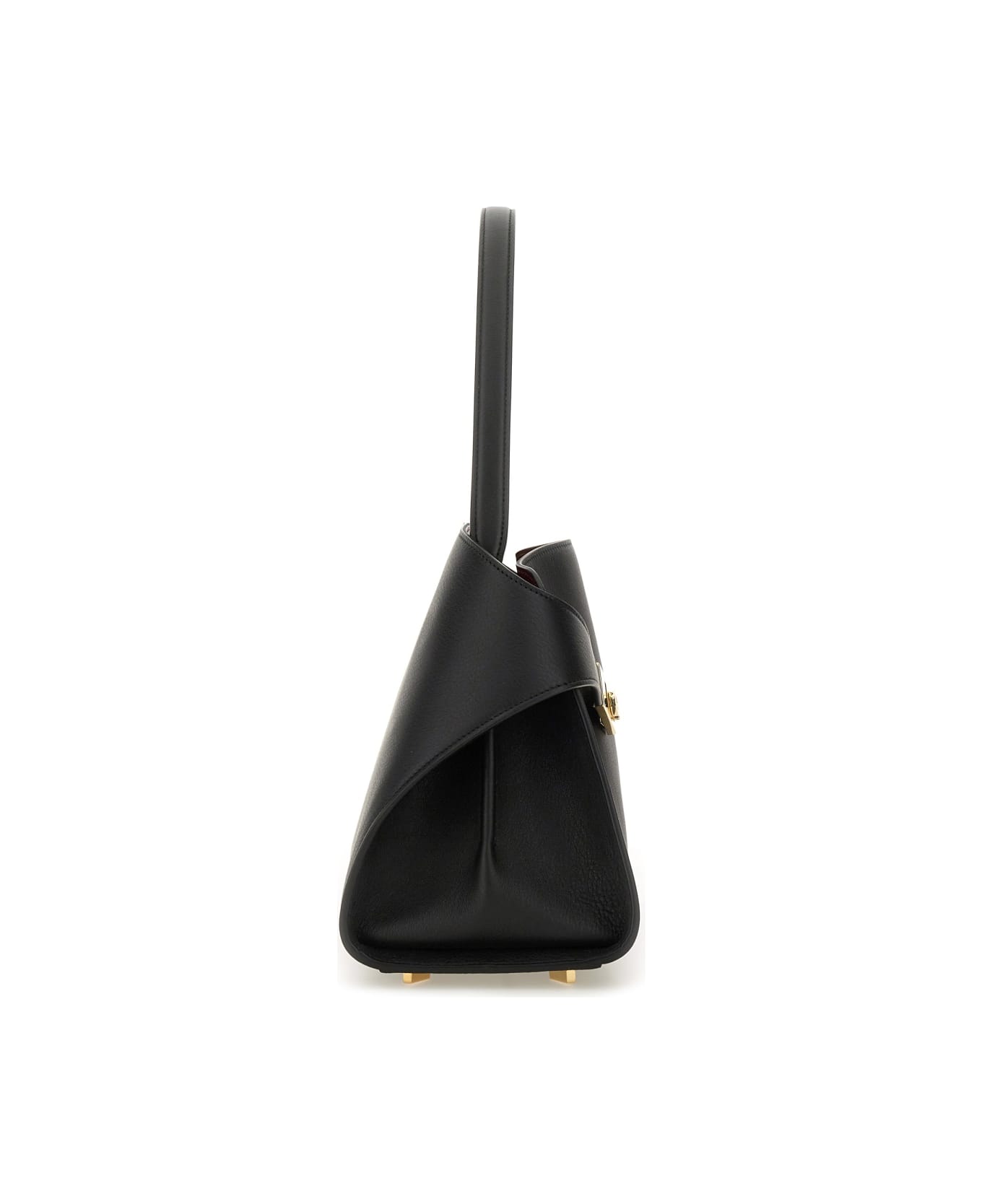 Ferragamo "hug Soft" Shoulder Bag - BLACK