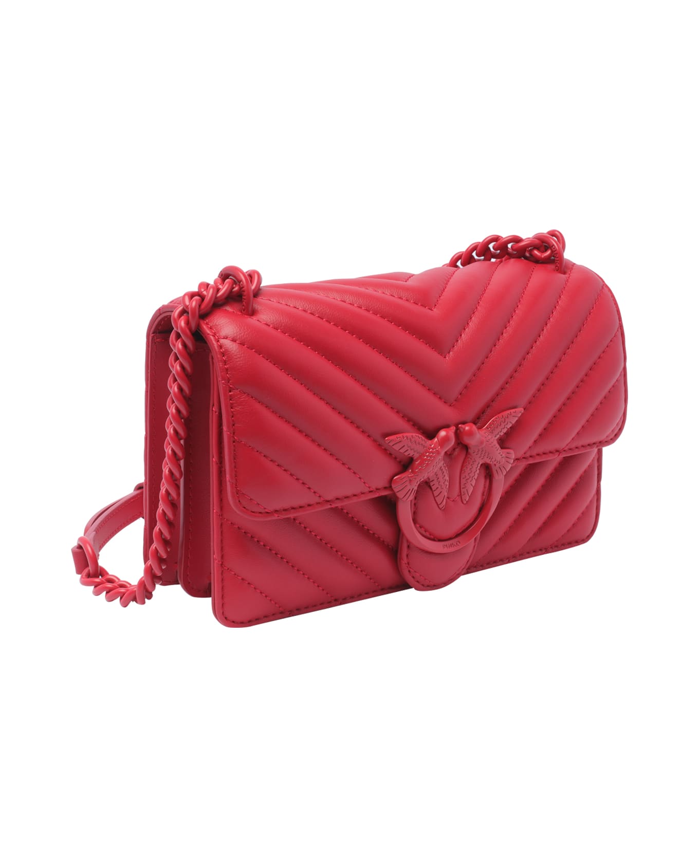 Pinko Love One Crossbody Bag - Rosso-block color