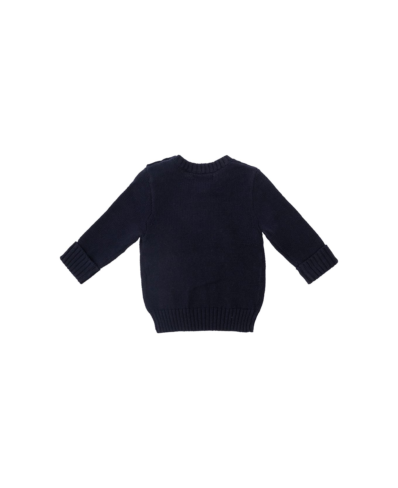 Polo Ralph Lauren Ls Bear Pullover - Blu ニットウェア＆スウェットシャツ
