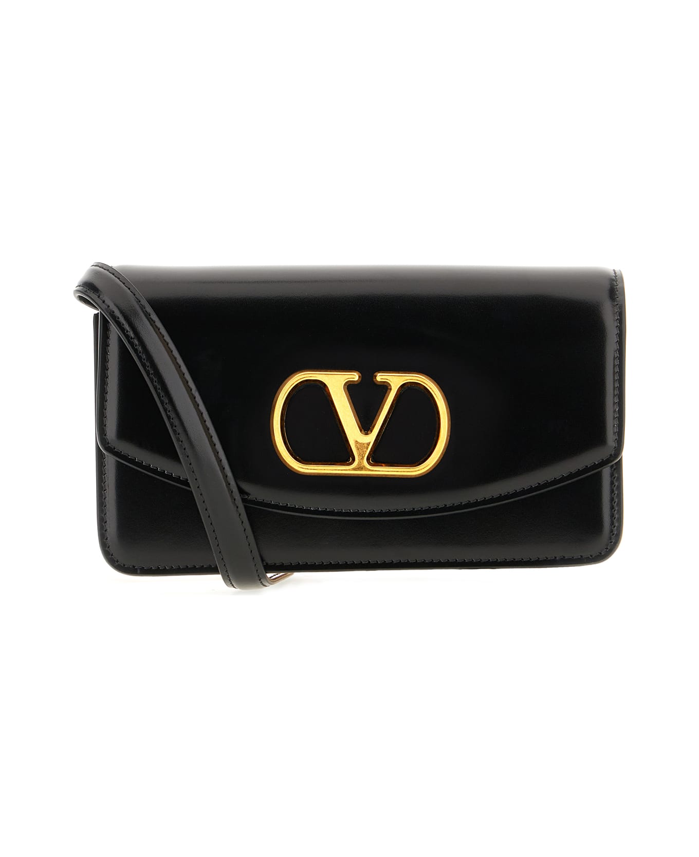 Black Leather Clutch - Thumbnail 2
