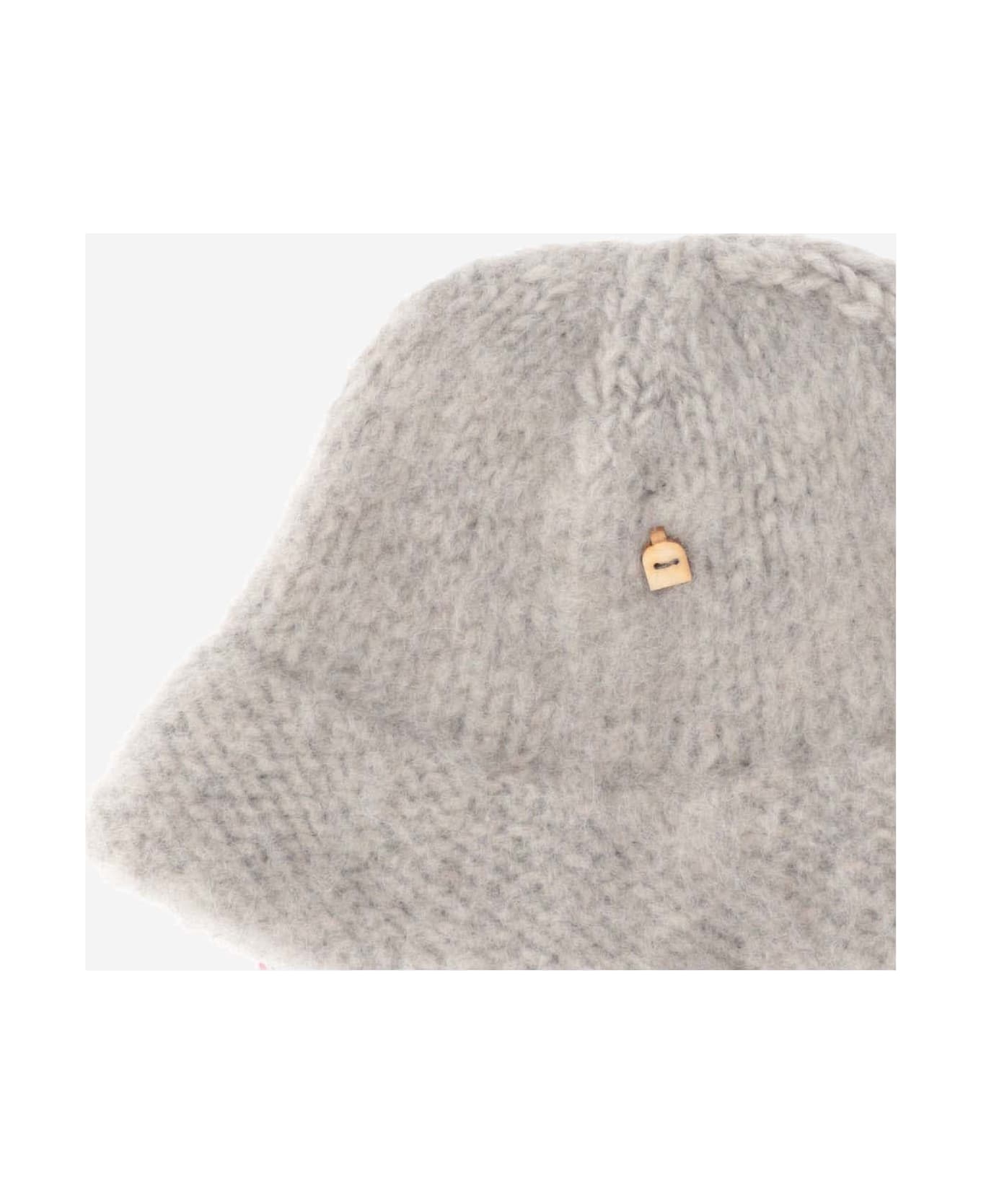 Myssy Wool Bucket Hat Beanie - Grey