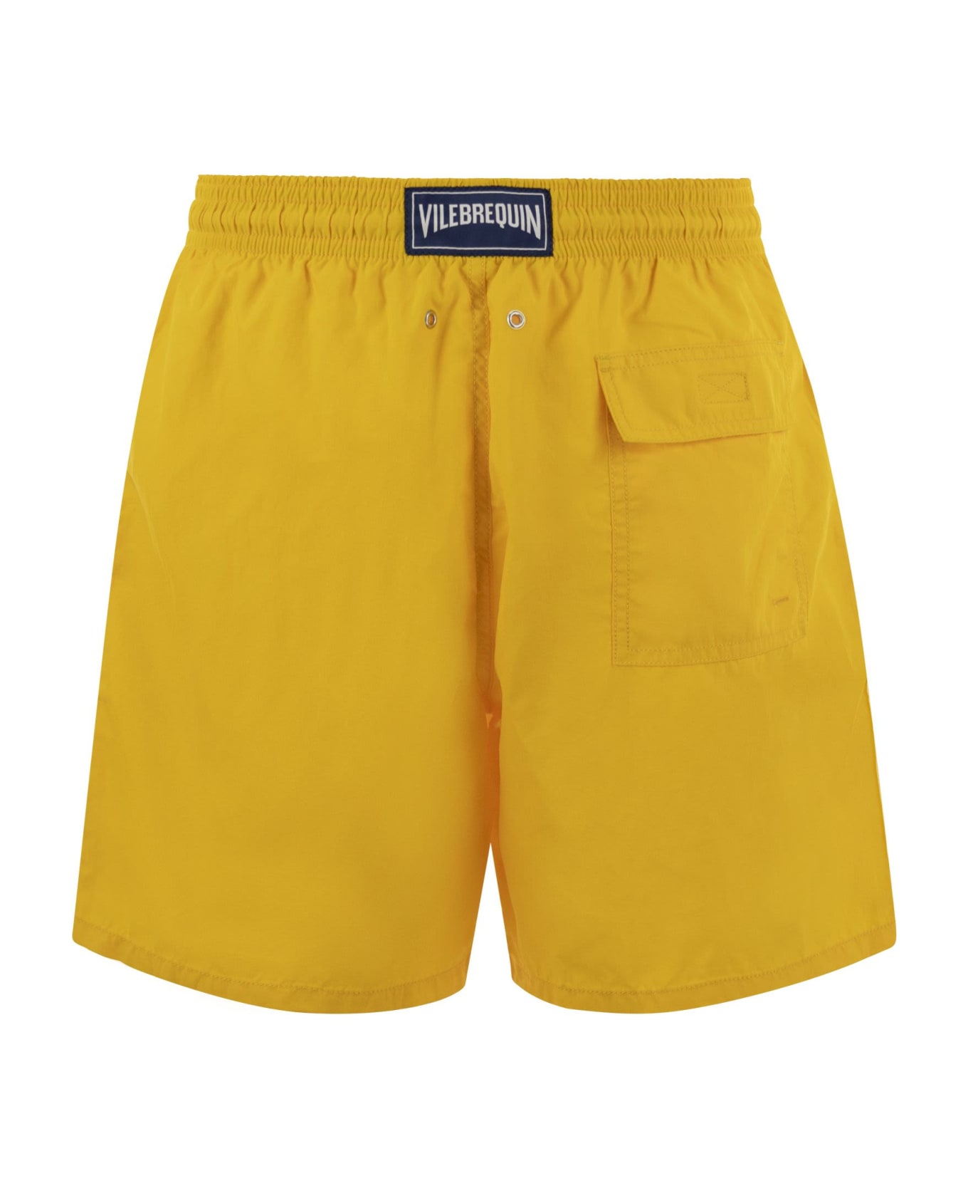 Vilebrequin Plain-coloured Beach Shorts - Yellow