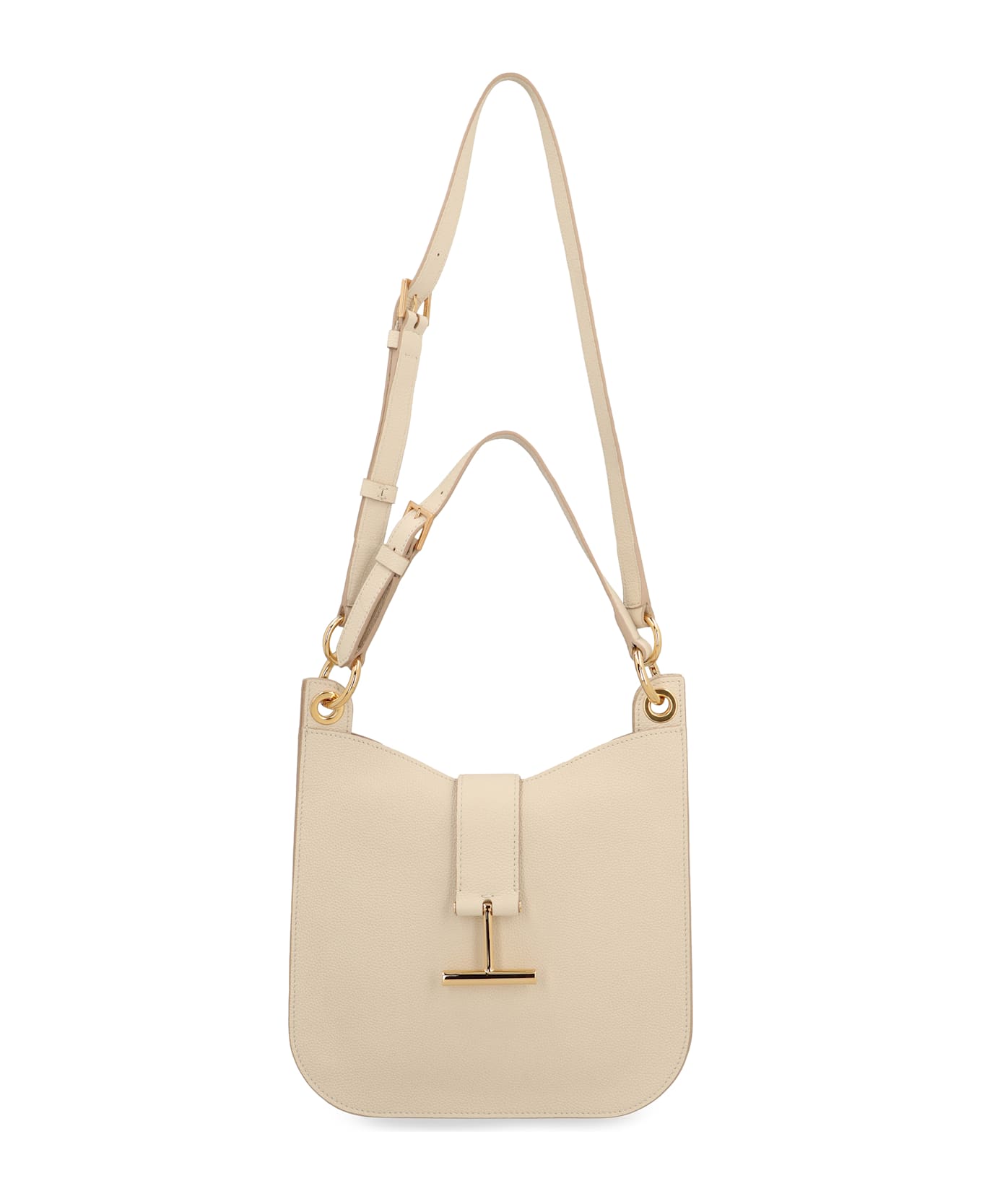 Tom Ford Tara Leather Crossbody Bag - panna