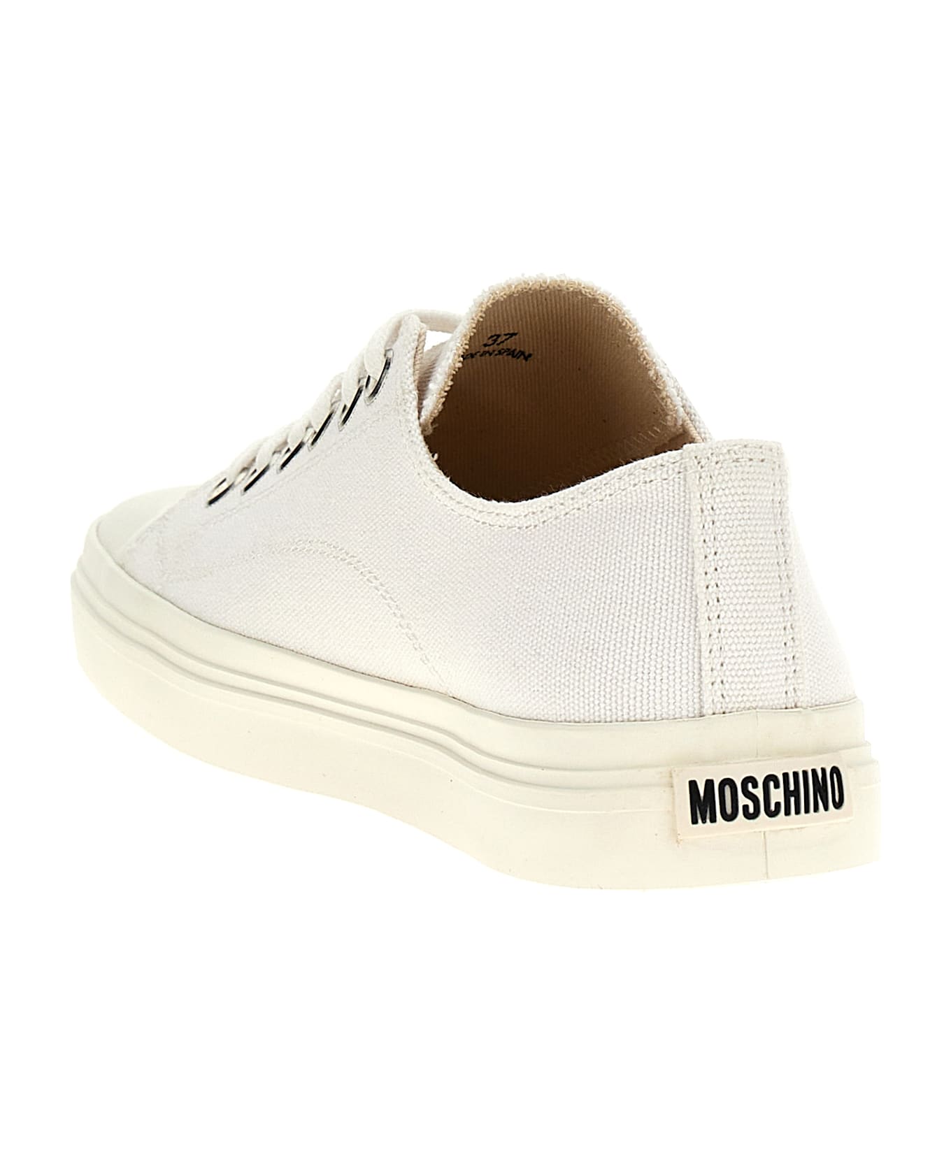 Moschino Canvas Sneakers - White