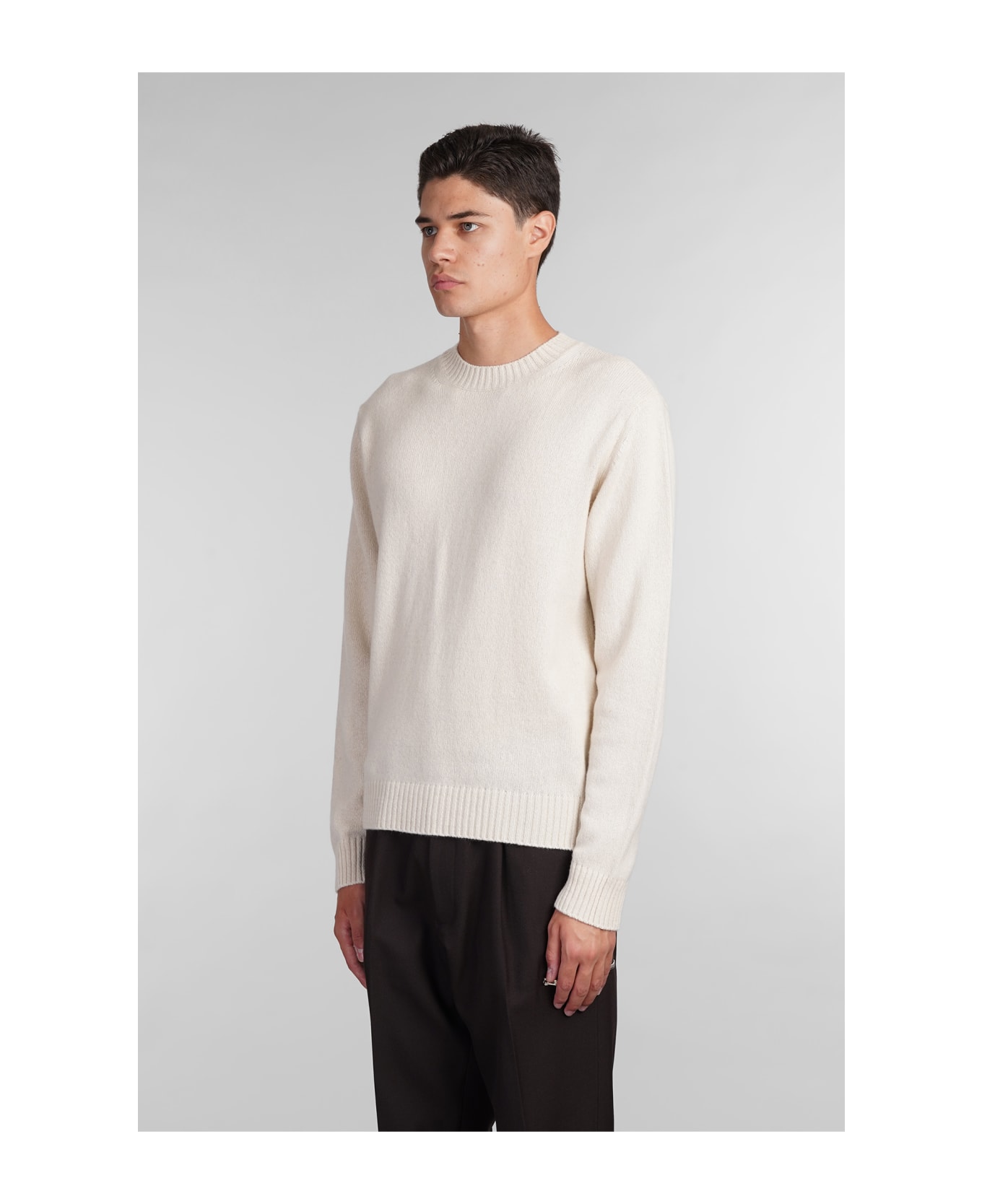 Low Brand K189 Knitwear In Beige Wool - beige