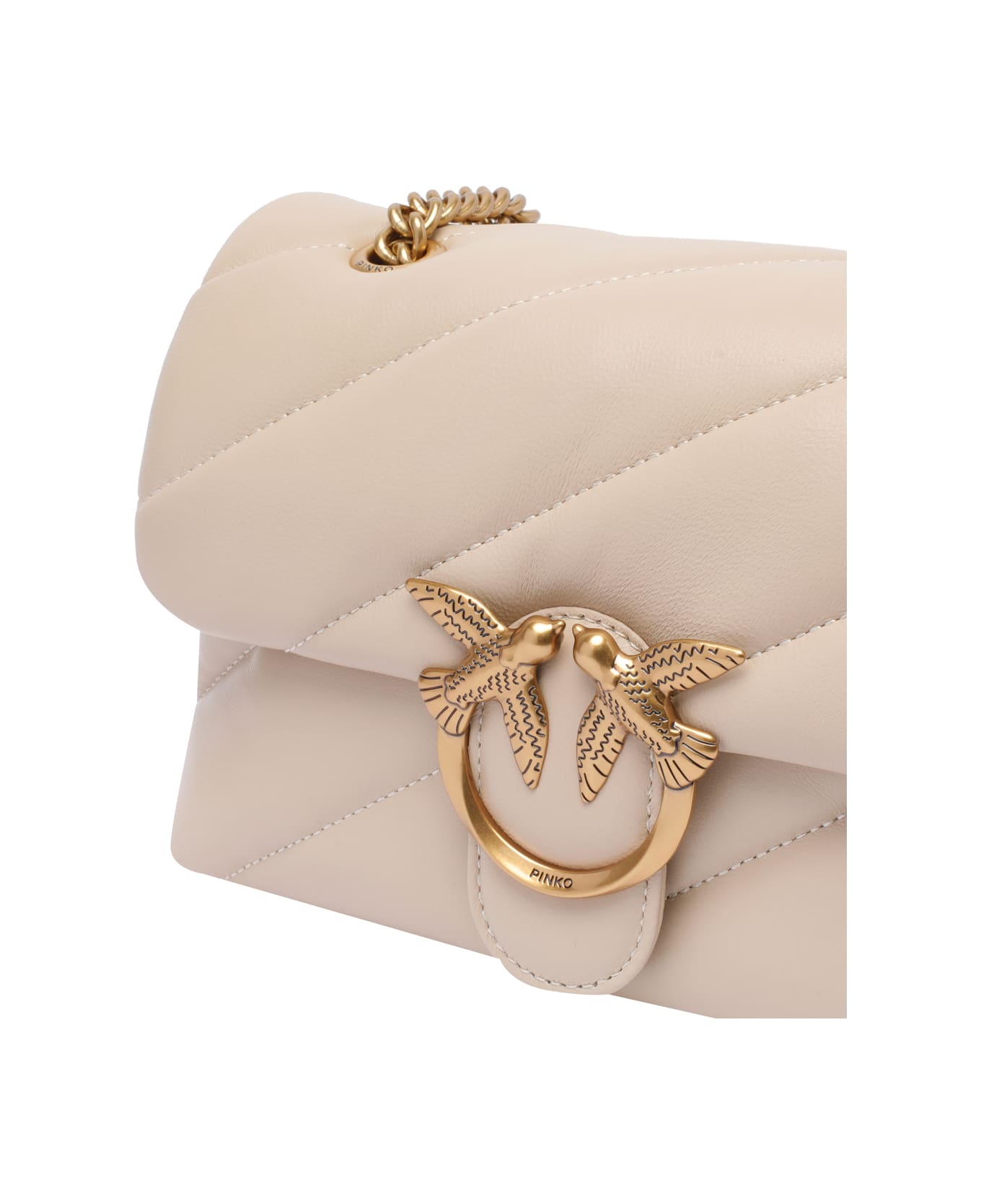 Pinko Love Bag Puff Maxi Quilt Mini - Beige