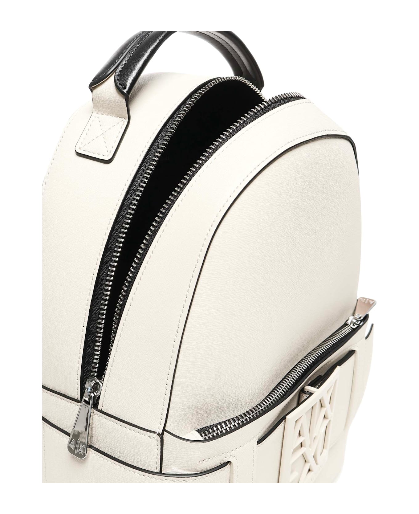 Armani Exchange Logo Backpack - White